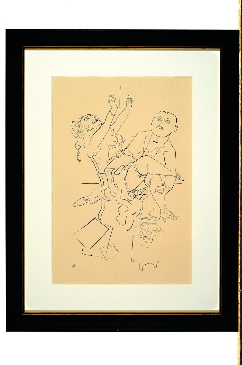 Detail k: George Grosz, 1893 - 1959, 2 Blätter aus Ecce Homo, ""An der Grenze", "Krach", 1921, aus der unsignierten C-Ausgabe, PP. ...