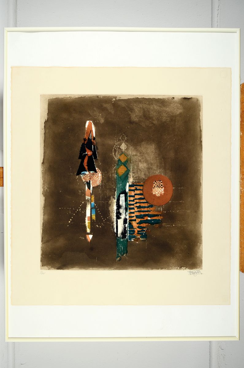 Detail k: Johnny Friedländer, 1912- 1992, zwei großformatige Radierungen, num. 67/135 und 57/135, beide handsigniert, gebräunt, Blattmaß ca. 61 x 56 cm, ...