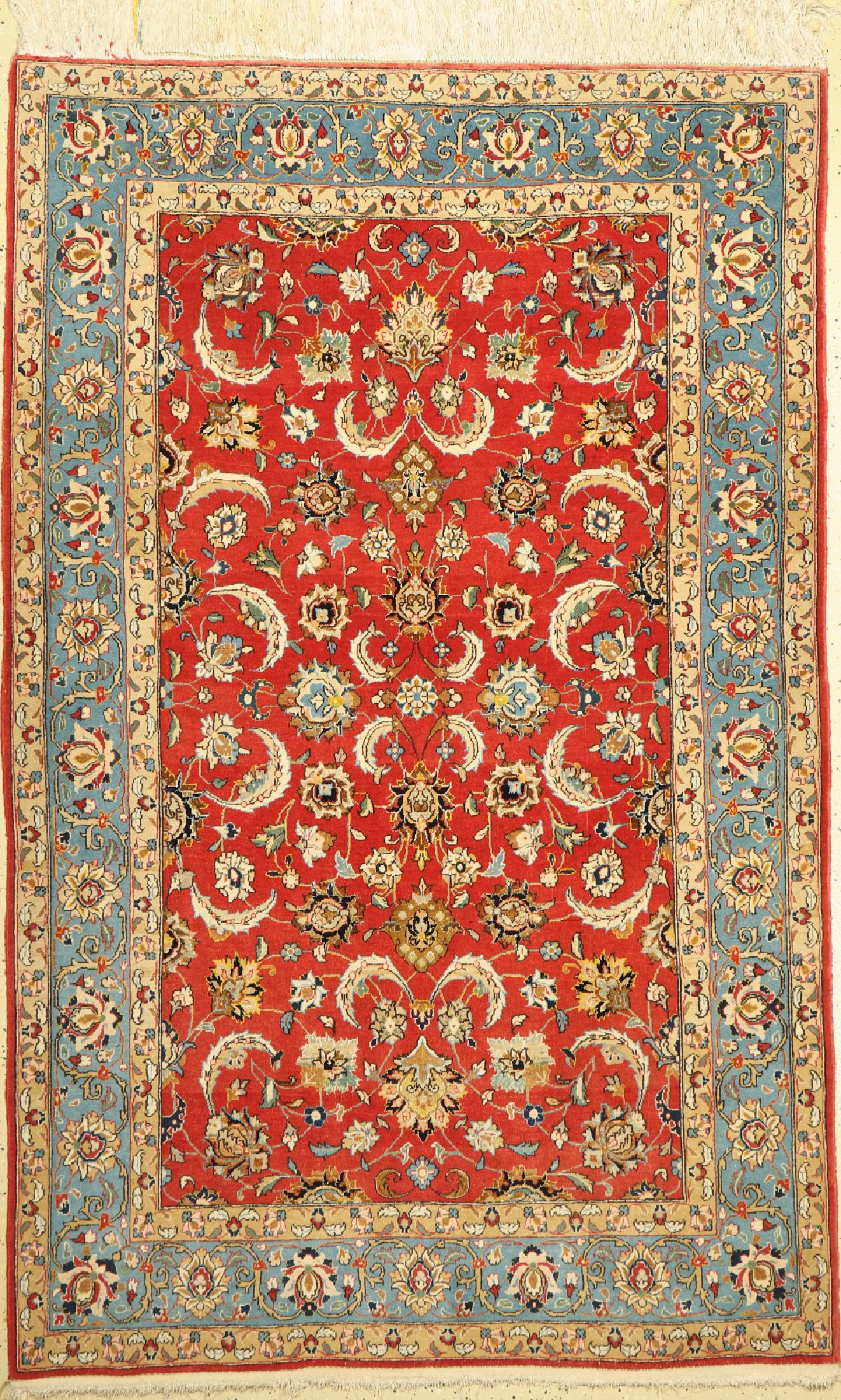 Ghom Kork, Persien, um 1960, Korkwolle mit Seide, ca. 220 x 140 cm, EHZ: 2
