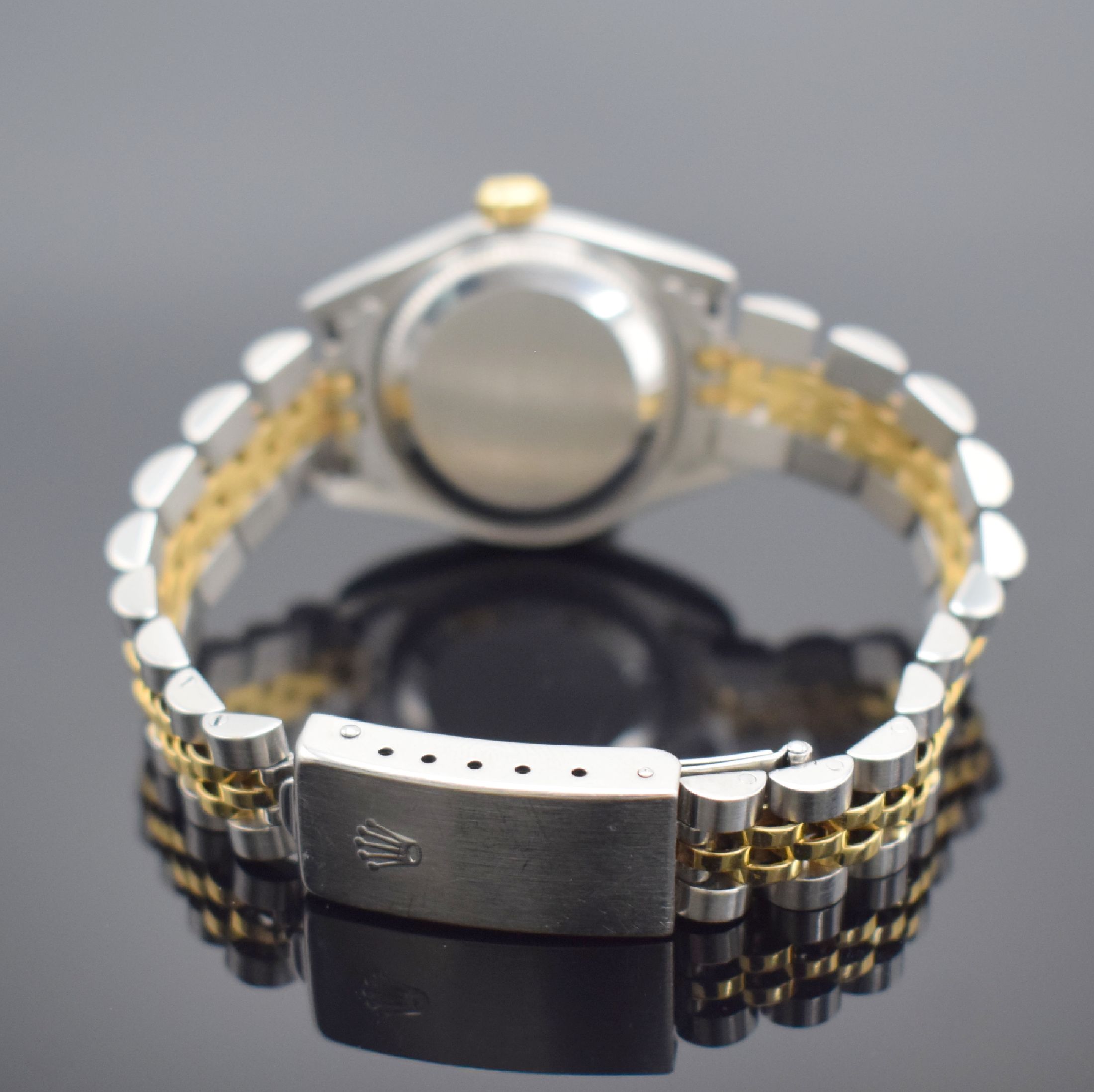 Detail b: ROLEX Datejust Referenz 69173 Damenarmbanduhr in Stahl/Gold, Schweiz lt. orig. Papier verk. 09/1997, Automatik, verschr. Oystergeh. m. Saphirglas, ...