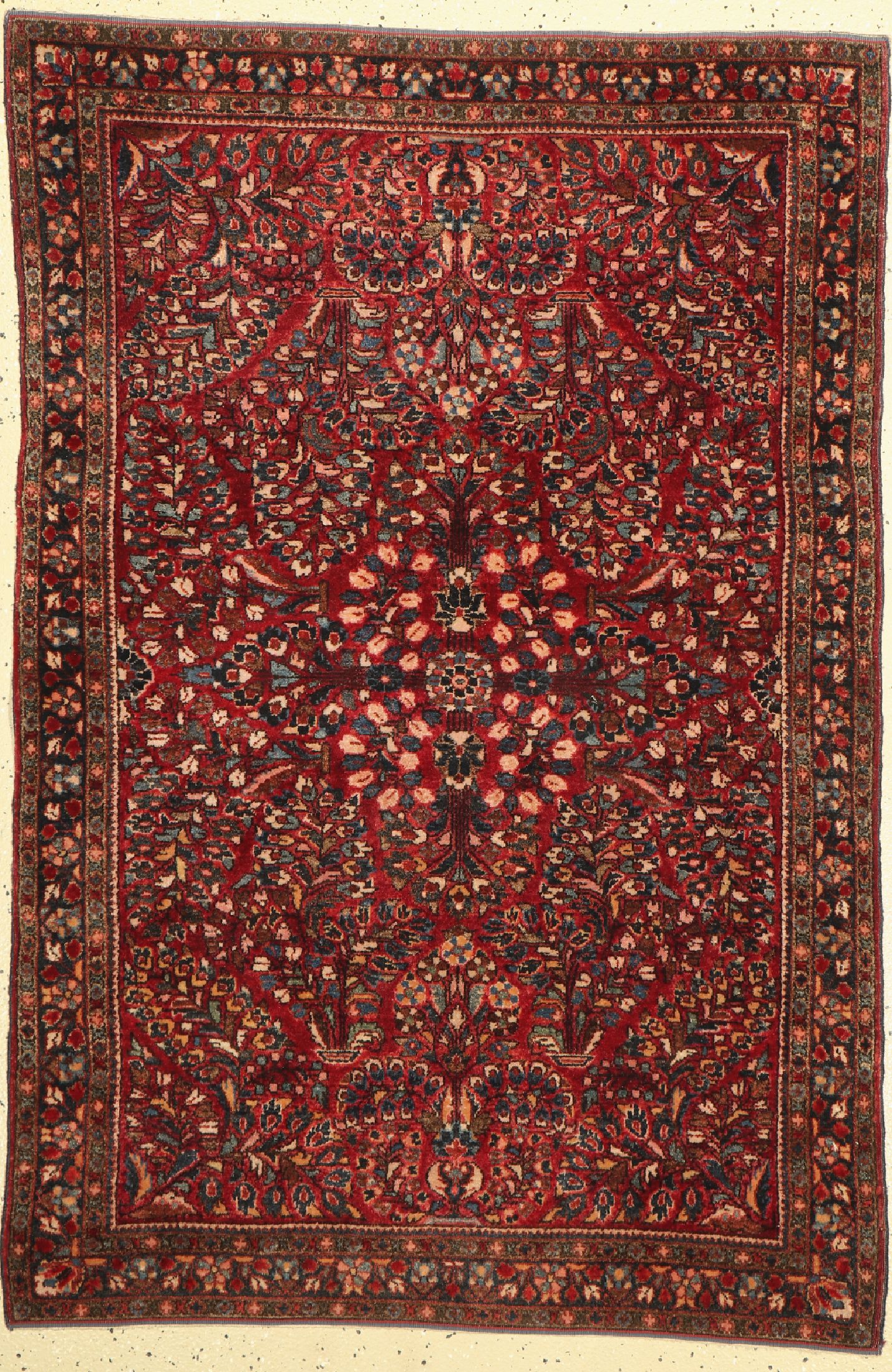Us Re-Import Sarogh antik, Persien, um 1900, Wolle auf Baumwolle, ca. 146 x 97 cm, EHZ: 2