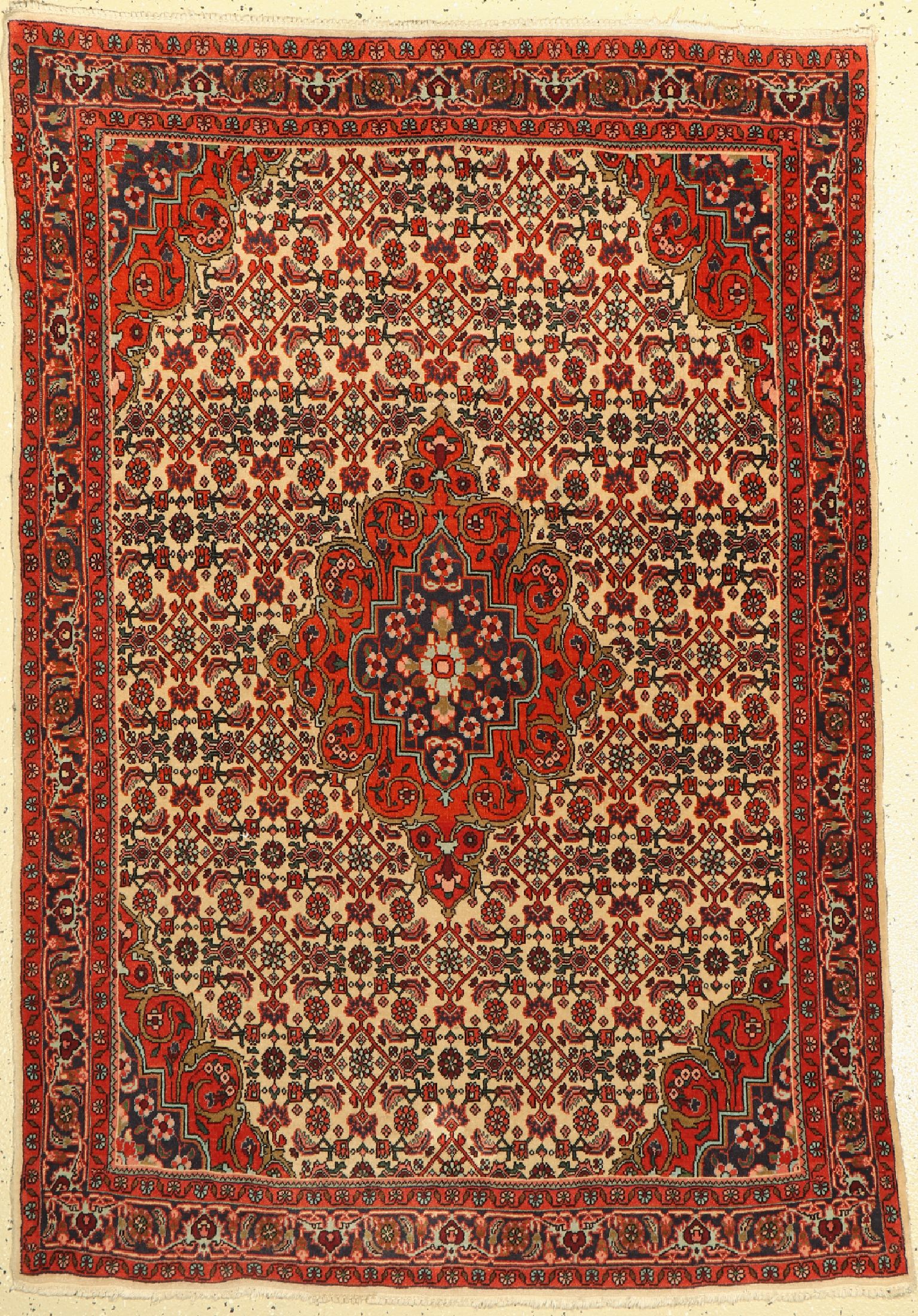 Bidjar Kork alt, Persien, um 1960, Korkwolle, ca. 160 x 110 cm, EHZ: 2