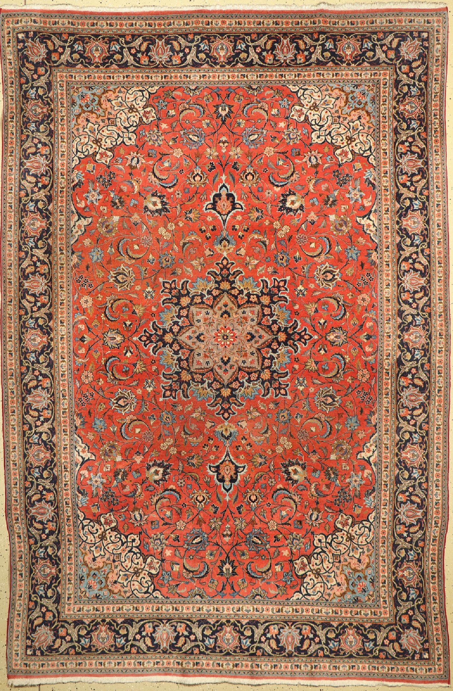 Sarogh fein, Persien, ca. 50 Jahre, Korkwolle, ca. 289 x 194 cm, EHZ: 2-3