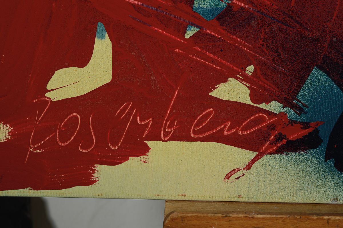 Detail a: Beat Rosenberg, geb. 1954 Beinwil, Kanton Aargau, Schweiz, bekannter schweizer Bildhauer und Maler mit zahlreichen nat. und Internat. Ausstellungen, ...
