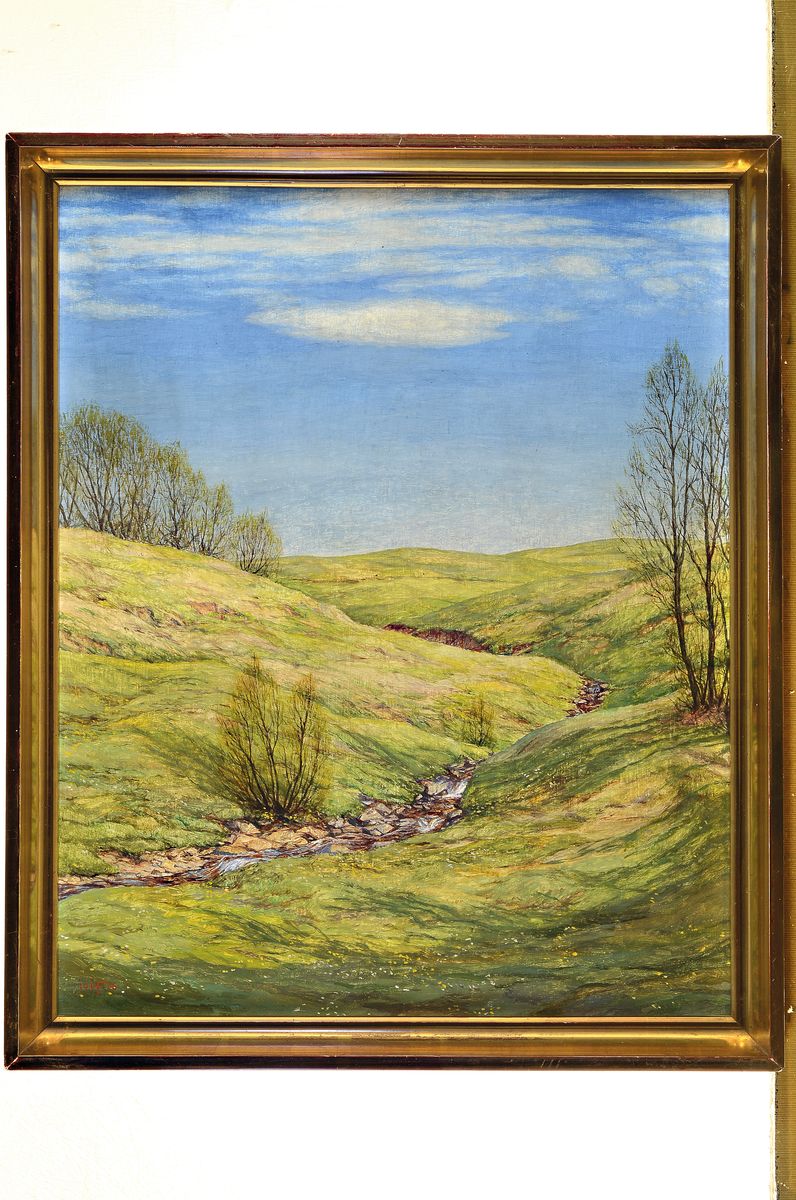Detail k: Hans Franke, 1892 Habelschwerdt - 1975 Freiburg im Breisgau, freischaffender Autodidakt, orientiert an den religiösen Stimmungen v.a. der ...