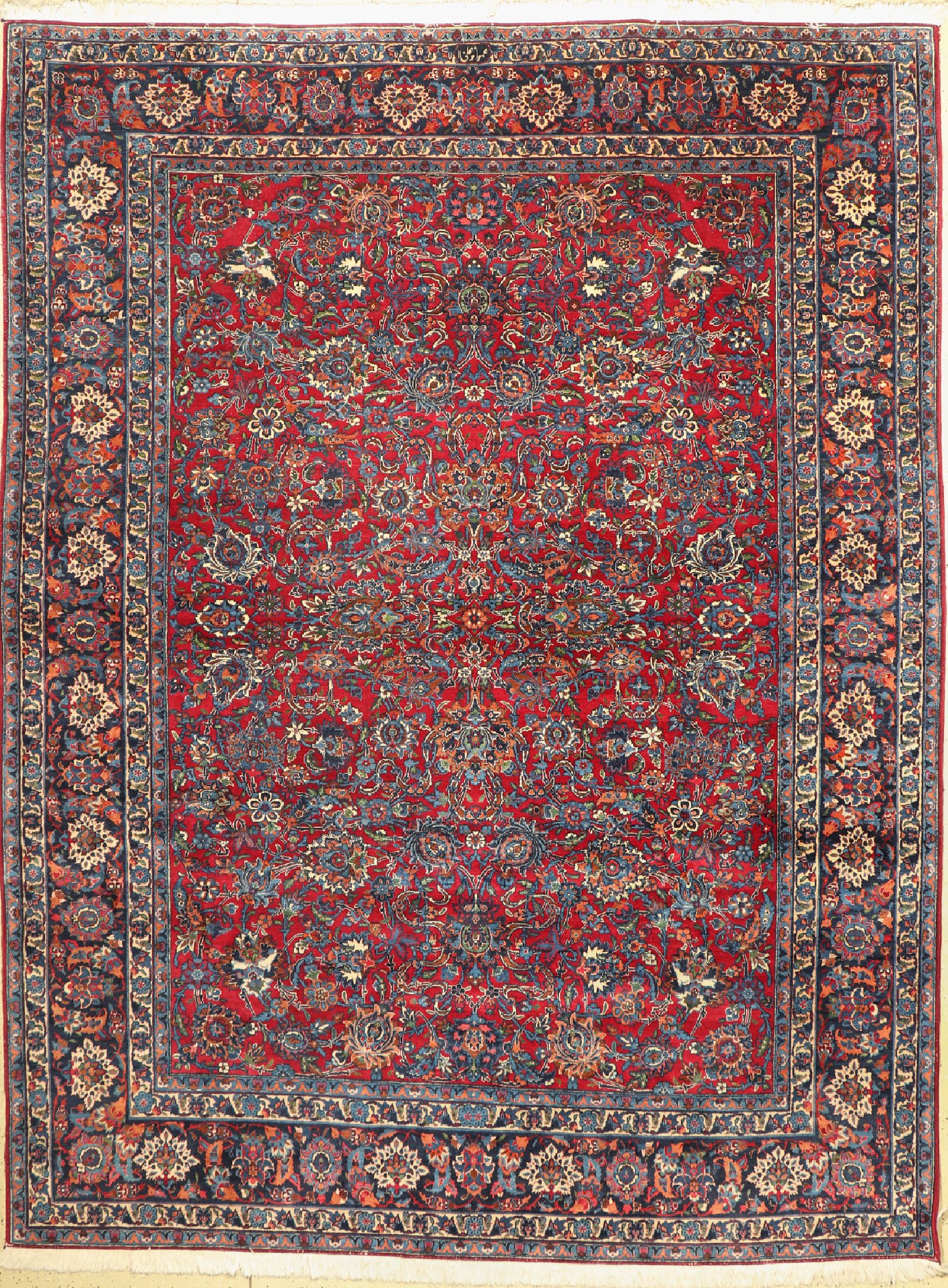 Mesched Amoghli alt, Persien, um 1940/1950,Wolle auf Baumwolle, ca. 360 x 276 cm, EHZ: 2-3, (Fransen erneuert)
