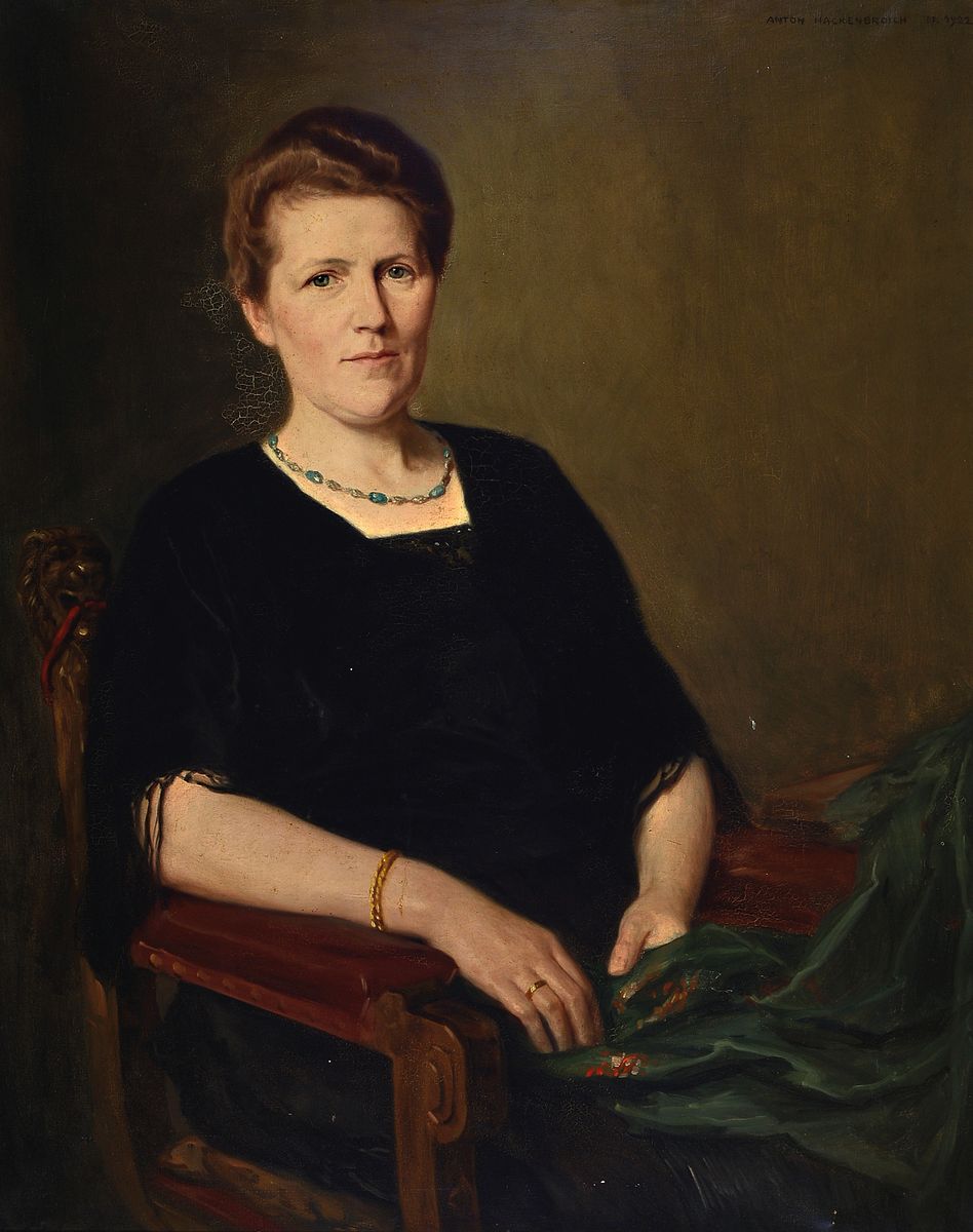 Anton Hackenbroich, 1878 - 1969 Düsseldorf, Studium an der Akademie Düsseldorf, Meisterschüler von Eduars von Gebhardt, Mitglied im ...