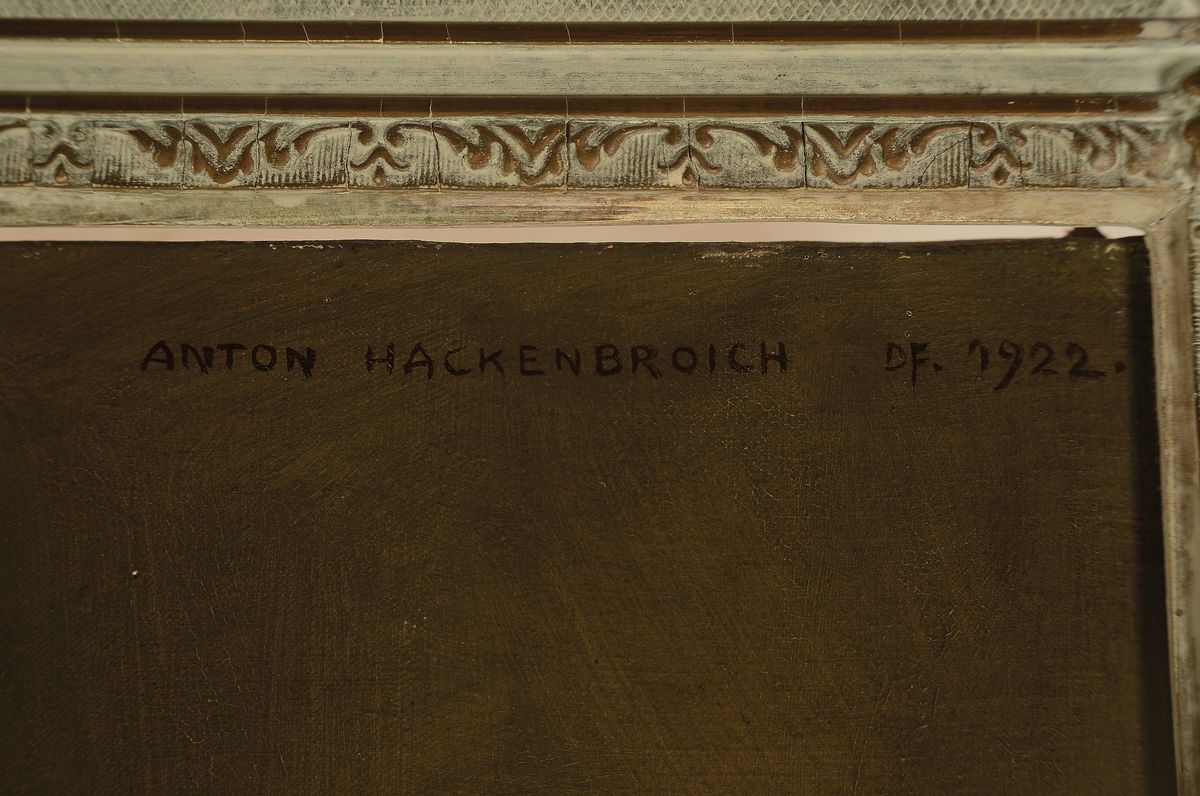 Detail a: Anton Hackenbroich, 1878 - 1969 Düsseldorf, Studium an der Akademie Düsseldorf, Meisterschüler von Eduars von Gebhardt, Mitglied im ...