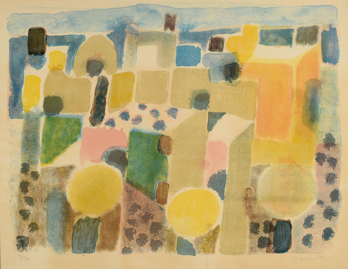Eduard Bargheer, 1901 - 1979 Hamburg, Ausbildung an der Kunstgewerbeschule Hamburg -Lerchenfeld, Mitglied der Hamburgischen Sezession, hier: ...