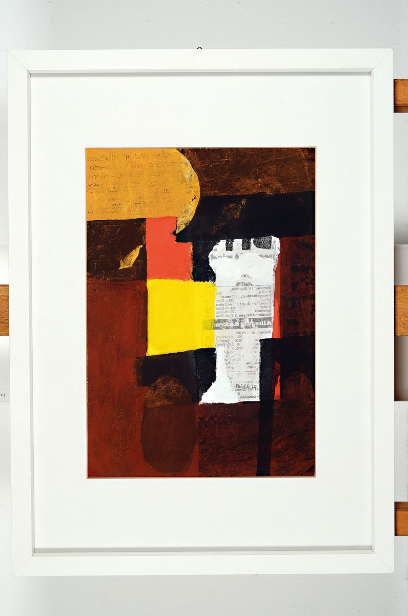 Detail k: Paul Reichle, 1900 Stuttgart - 1981 Bietigheim-Bissingen, Studium am Bauhaus in Weimar beiAlbers, Kandinsky, Klee u. Schlemmer, mit Willi Baumeister ...