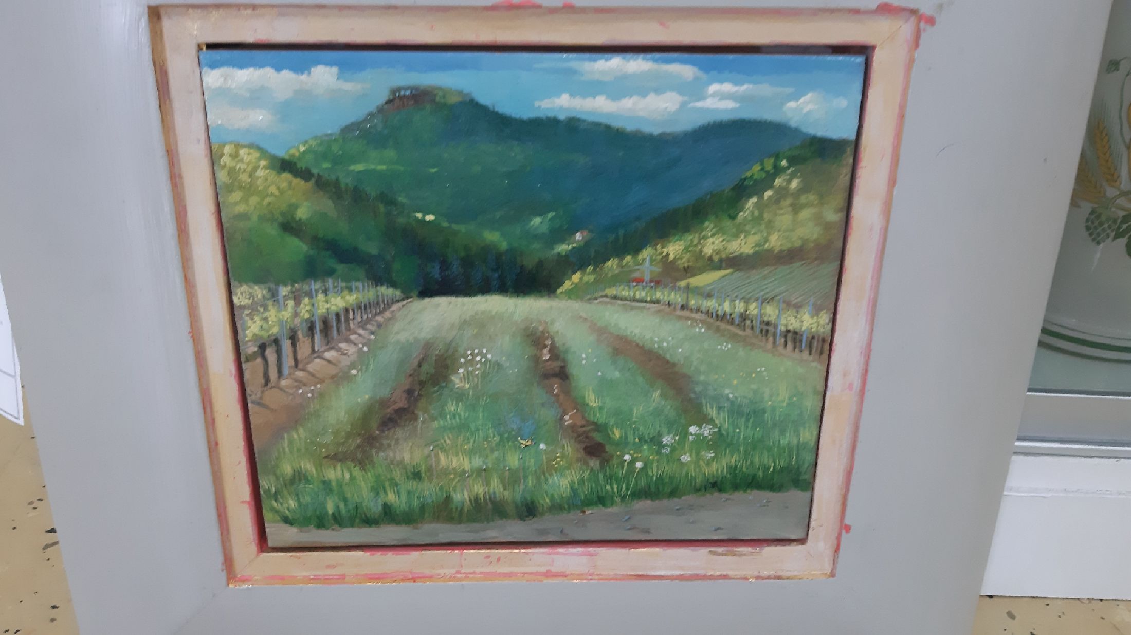 Detail i: Ulrich Sekinger, geb. 1944 Marbach/Neckar, Studium an der Ecole des Beaux-Arts in Aix-en -Provence u. an der Akademie Karlsruhe, hier: 2 Werke, a. ...