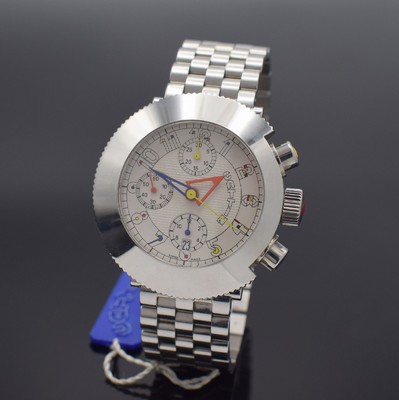 Image CATTIN seltener, ausgefallener Armbandchronograph Modell Chrono 1 Art de'co,