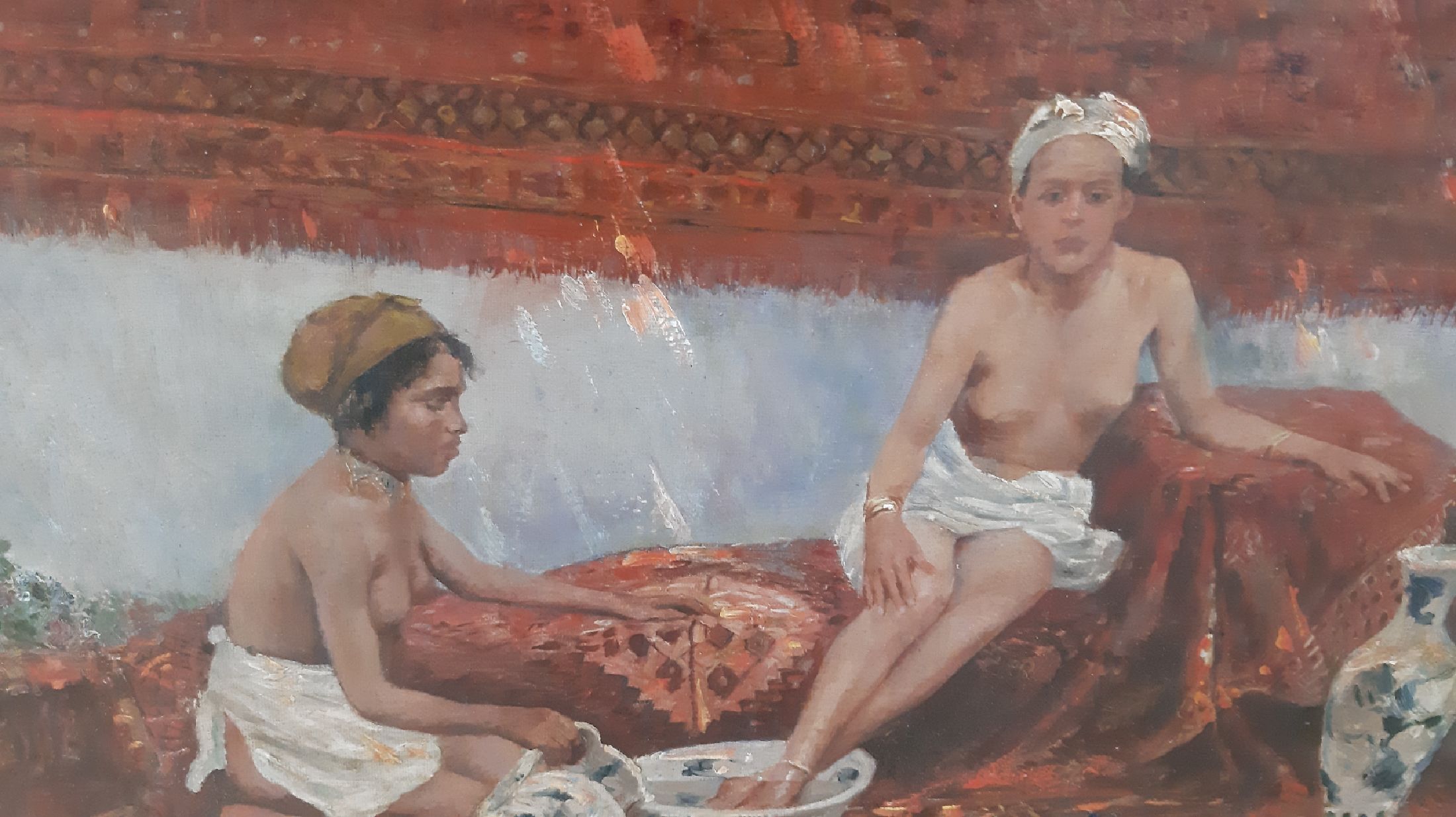 Detail e: Holger Hvitfeldt Jerichau, 1861-1900 Kopenhagen, Sohn des Bildhauers Jens Adolf Jerichau und der Malerin Elisabeth Jerichau Baumann, die ihn das ...