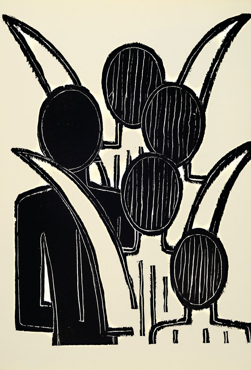 Werner Gothein, 1890 Karlsruhe - 1968 Unteruhldingen/Bodensee, Schüler Ernst Ludwig Kirchners am MUIM-Institut, schuf Entwürfe für versch. ...