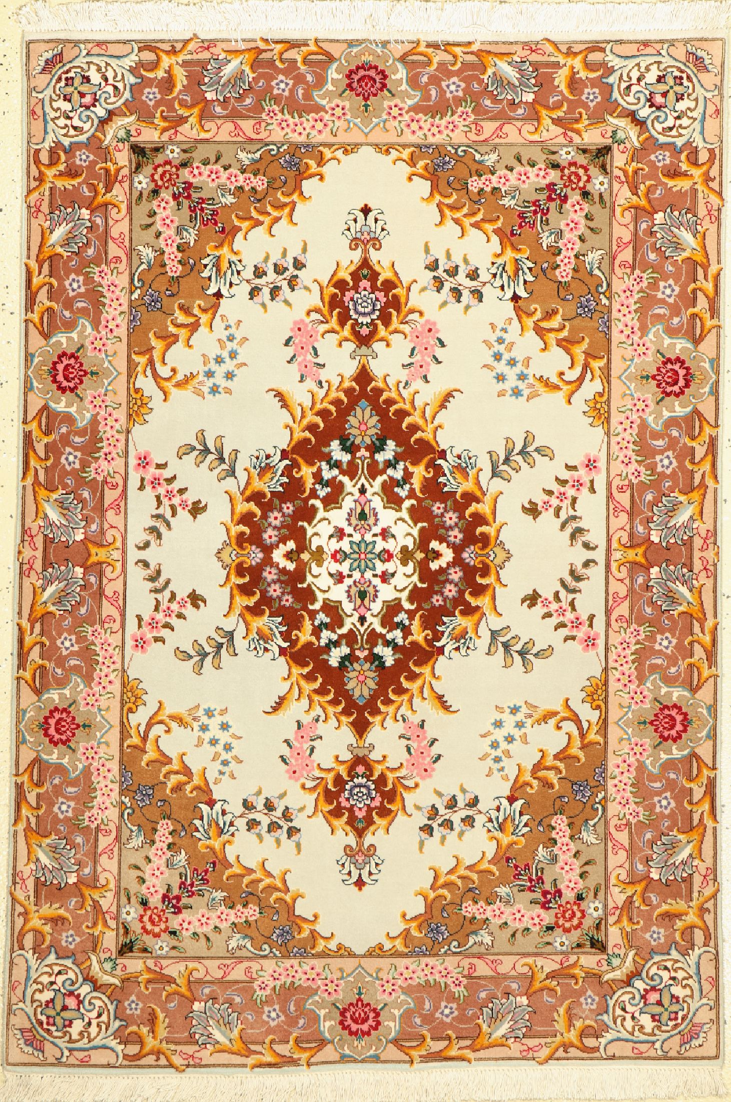 Täbriz fein(50 Raj), Persien, ca. 40 Jahre,Korkwolle, ca. 150 x 103 cm, EHZ: 2