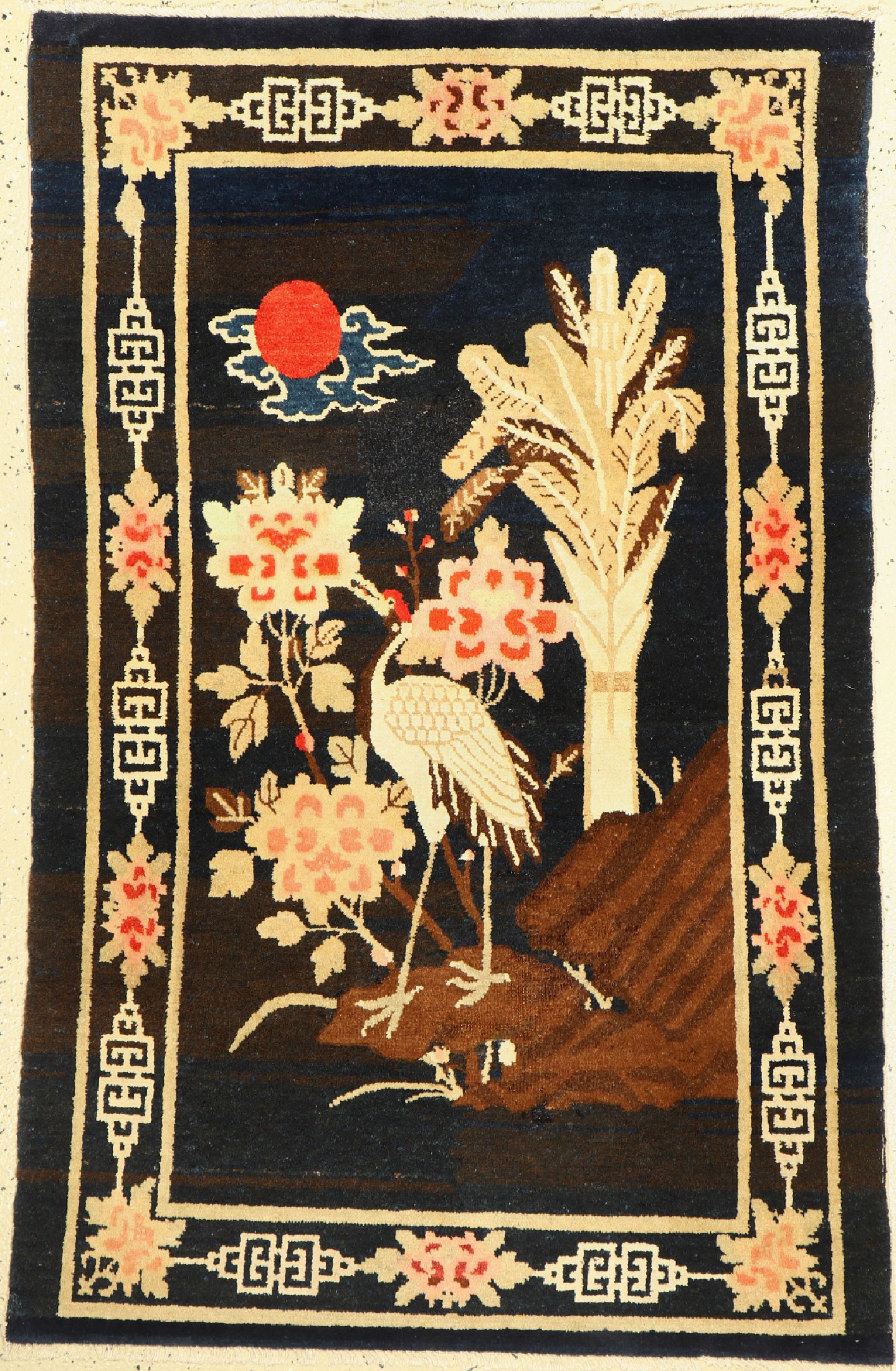 Pao Tow antik, China, um 1900, Wolle auf Baumwolle, ca. 150 x 100 cm, EHZ: 3