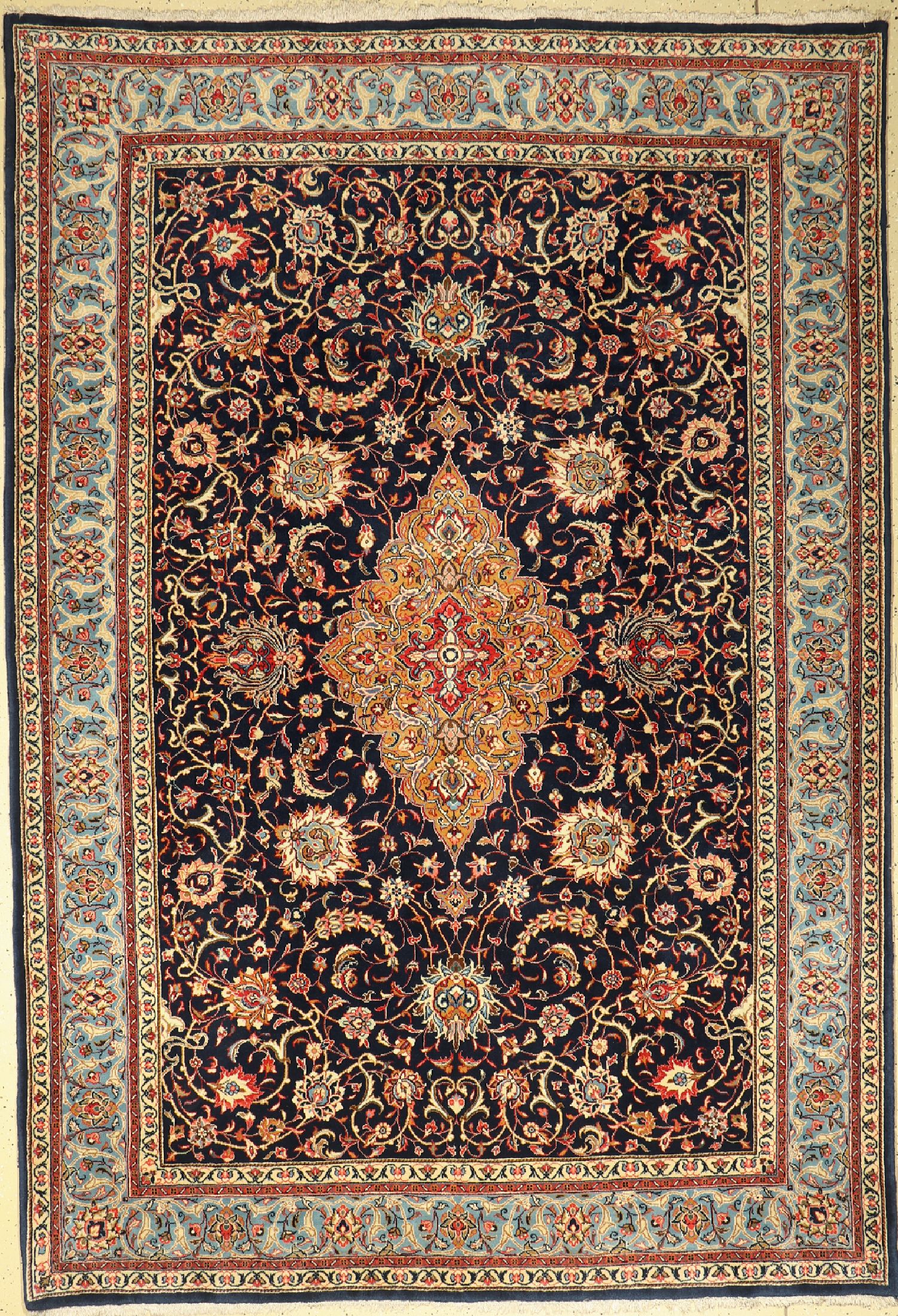 Sarogh fein, Persien, ca. 50 Jahre, Wolle auf Baumwolle, ca. 313 x 217 cm, gereinigt, EHZ: 2