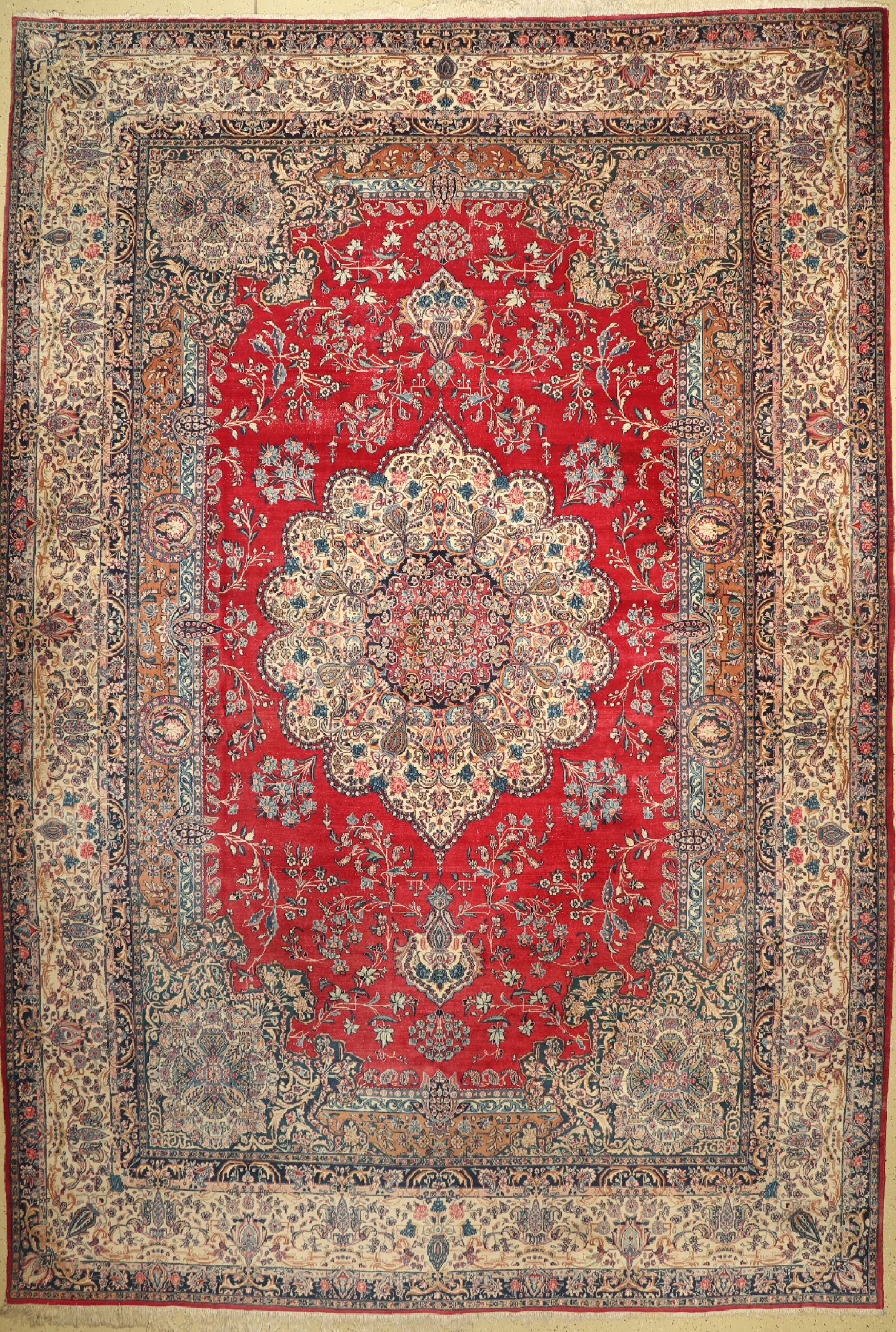 Kerman alt, Persien, um 1930, Wolle auf Baumwolle, ca. 510 x 350 cm, EHZ: 4-5
