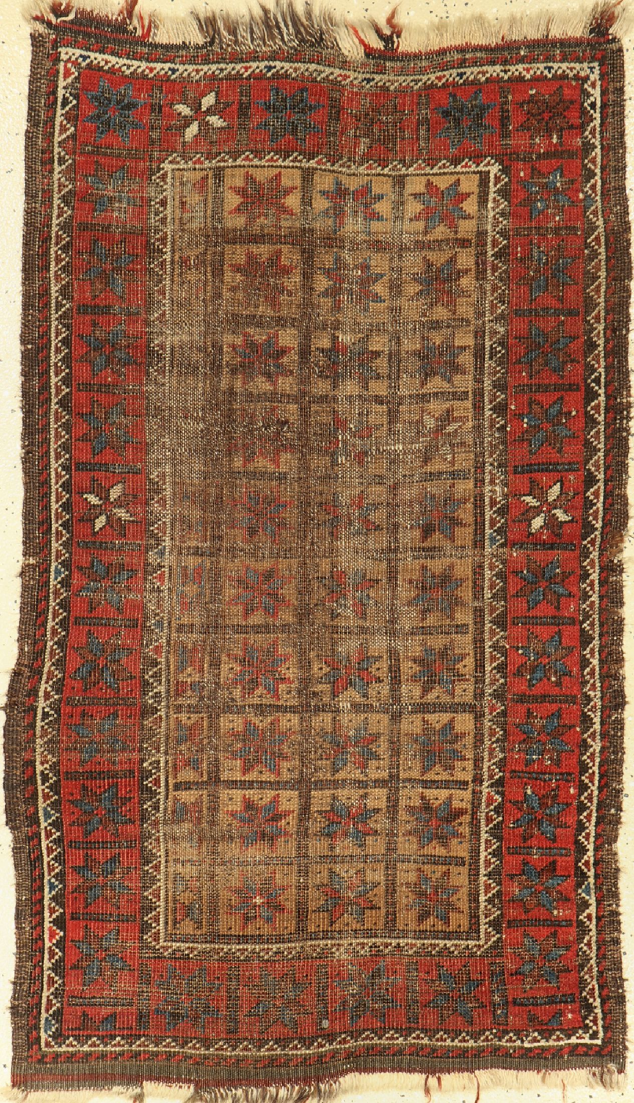 Antiker Belutsch, Persien, 19.Jhd, Wolle auf Wolle, ca. 128 x 76 cm, (Alters-und Gebrauchsspuren)