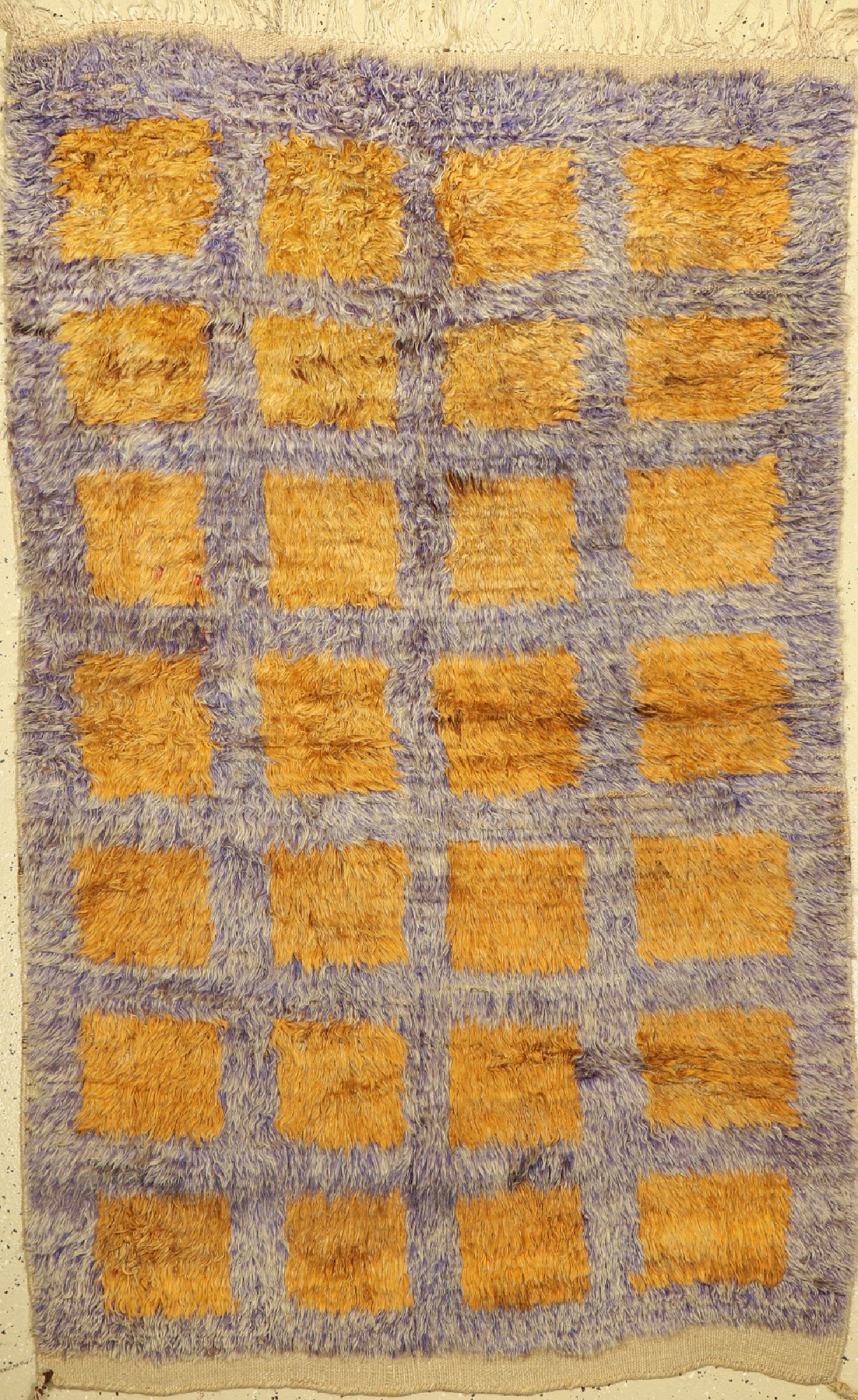 Schlafteppich alt(Tülü), Türkei, um 1940, Wolle auf Wolle, ca. 187 x 120 cm, gereinigt, EHZ: 2