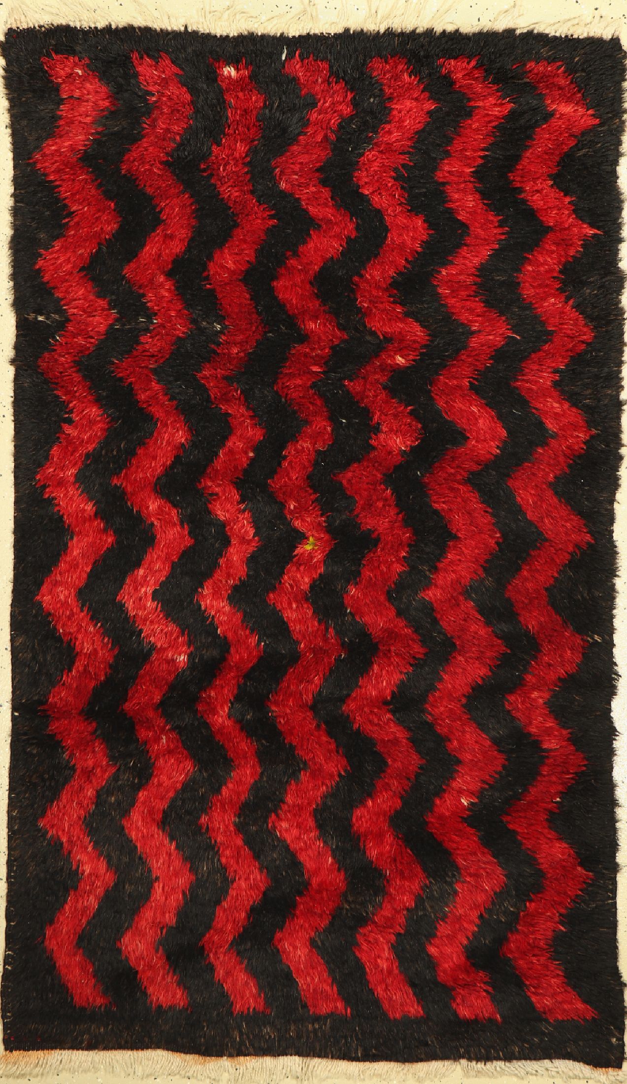 Schlafteppich alt(Tülü), Türkei, um 1940, Wolle auf Wolle, ca. 193 x 114 cm, gereinigt, EHZ: 2