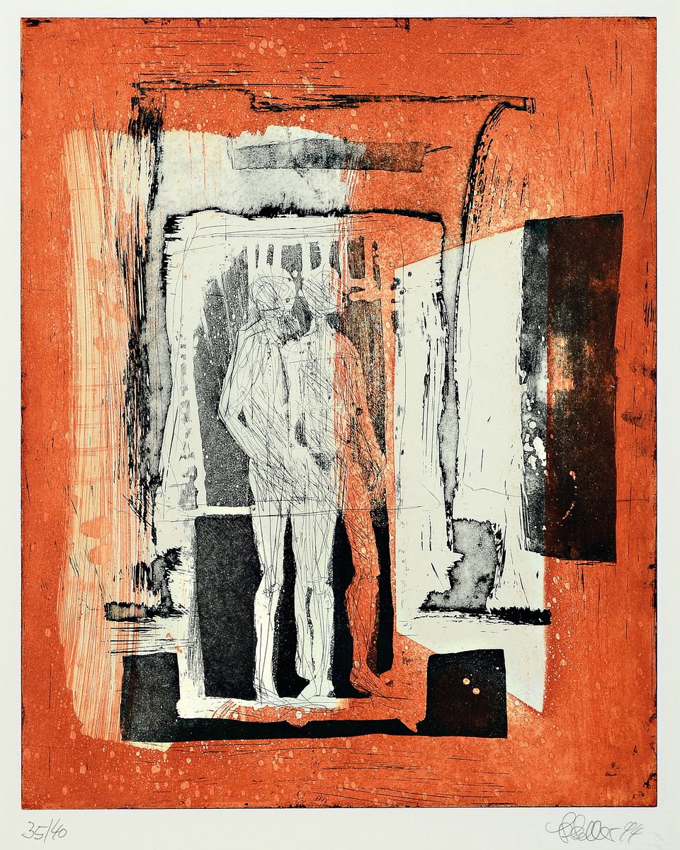 Detail b: Klaus Heinrich Keller, 1938 - 2018 Godramstein, Studium an der Akademie Mannheim bei Paul Berger-Bergner, Mitglied der Künstlervereinigung ...