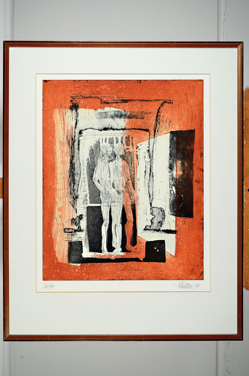 Detail m: Klaus Heinrich Keller, 1938 - 2018 Godramstein, Studium an der Akademie Mannheim bei Paul Berger-Bergner, Mitglied der Künstlervereinigung ...