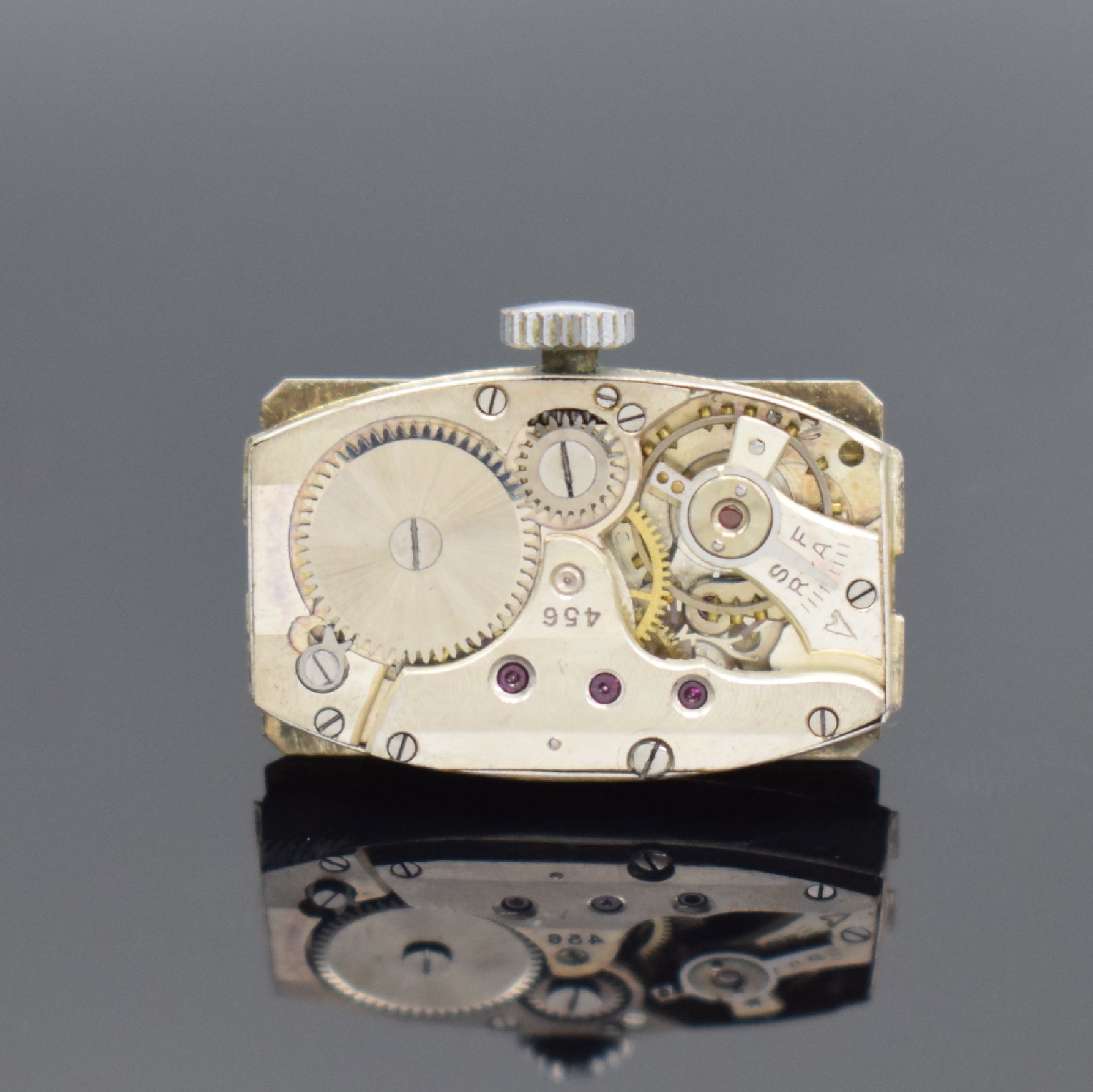 Detail f: LACO Set bestehend aus 2 seltenen Armbanduhren in Edelstahl, beide Handaufzug, beide 1940er Jahre, 1. Herrenuhr: mit aus der Mitte gez. Zeigerachsen ...