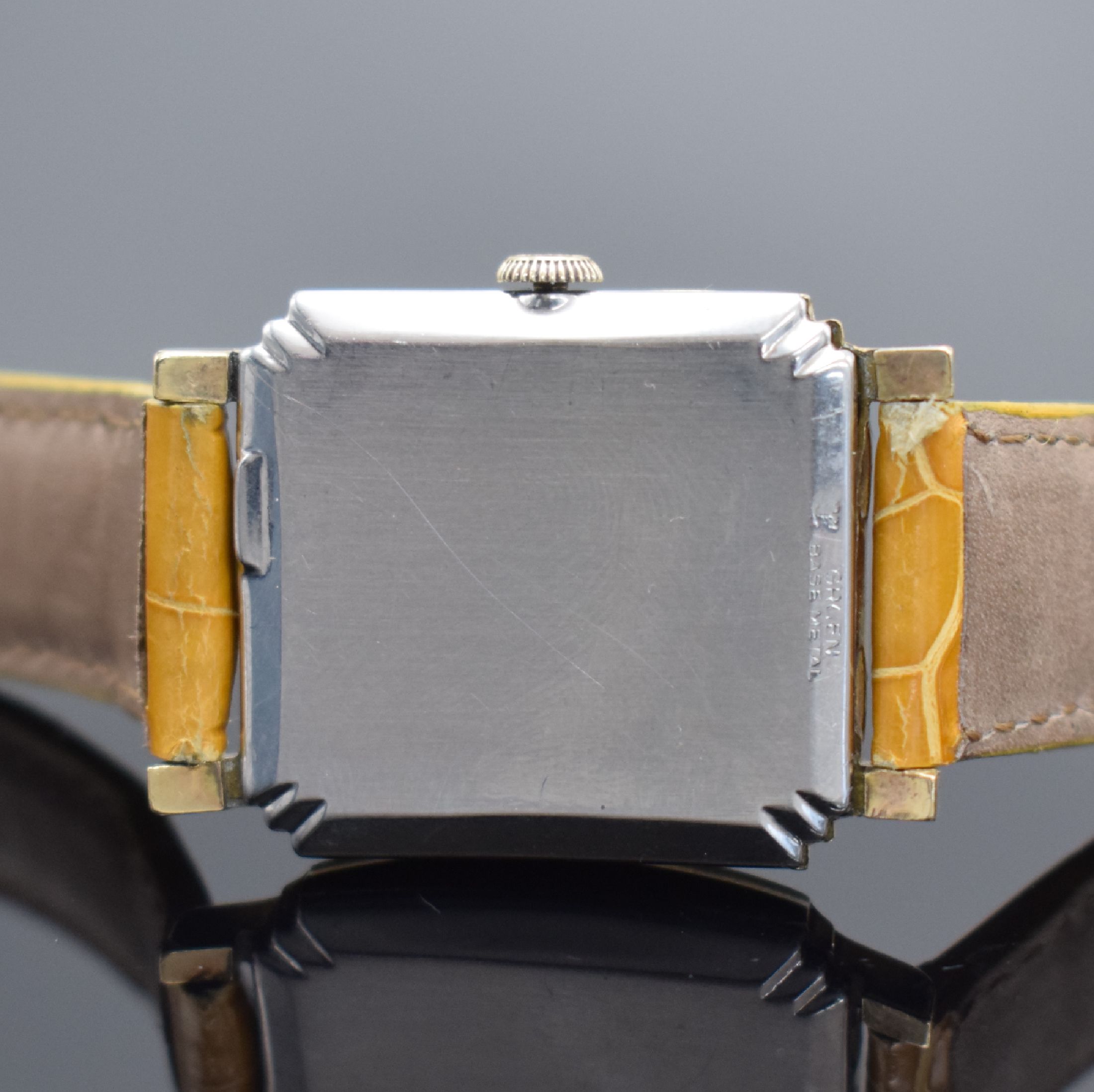 Detail c: GRUEN Veri-Thin Precision Armbanduhr, Schweiz/USA 1940er Jahre, Handaufzug, 10k Gold-filled Lünette dell., aufgedr. Boden, silb. Duoton-Zifferbl. ...