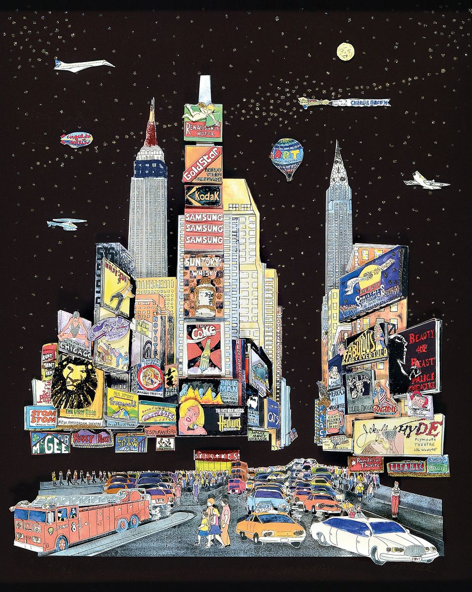 Steve McGee, geb. 1948, "Nights On Broadway", num. 57/650, handsigniert, PP:60 x 48 cm, Rahmen: 88 x 73 cm