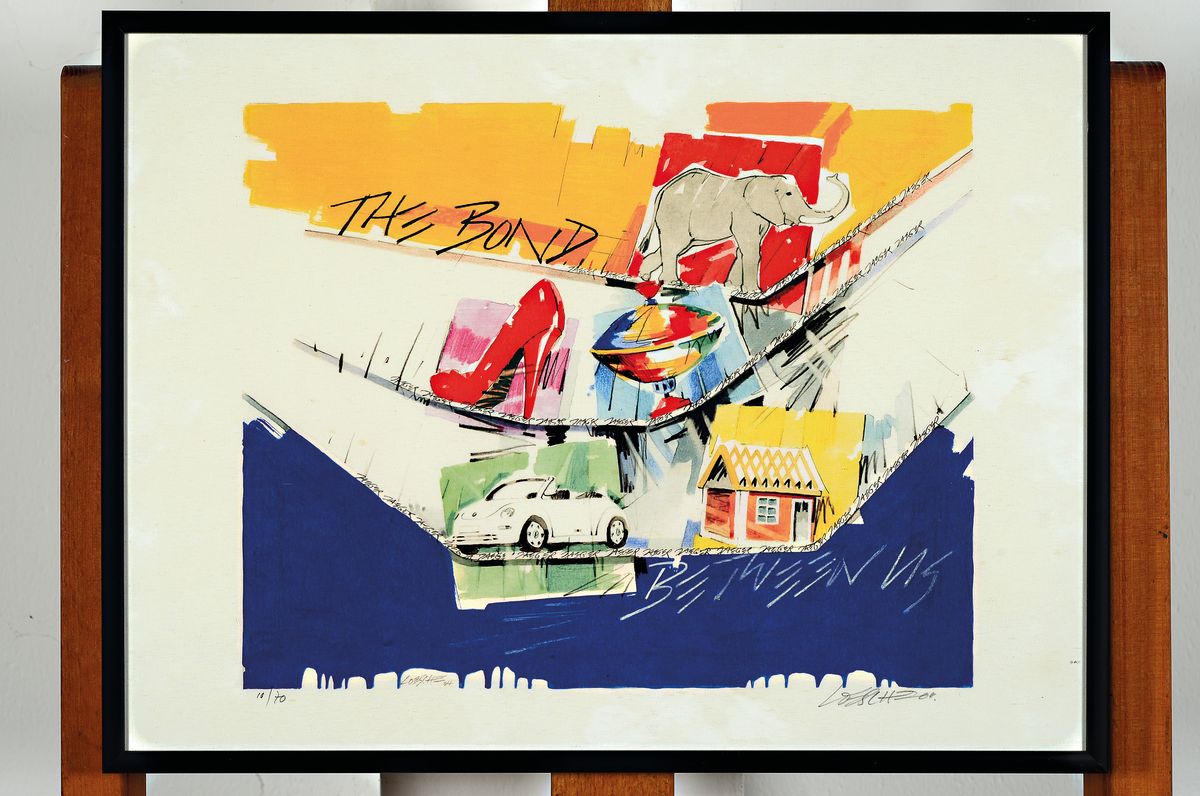 Detail m: Wolfgang Loesche, geb. 1947 Gotha, Ausbildung zum Farb-lithograph, Studium an der FH Bielefeld, zahlreiche europäische Ausstellungen u. ...