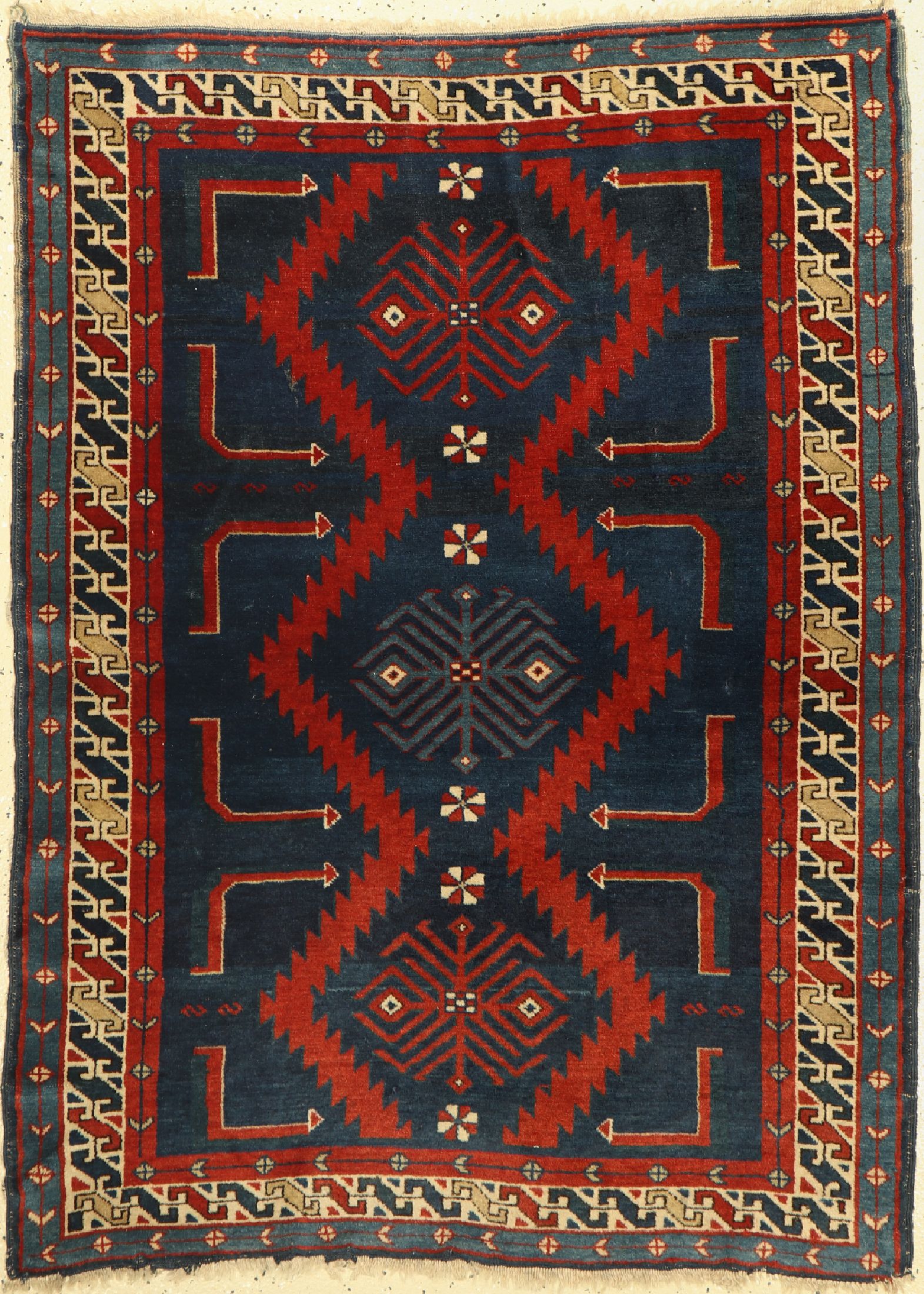 Derbent antik, Kaukasus, um 1900, Wolle aufWolle, ca. 140 x 106 cm, EHZ: 2-3