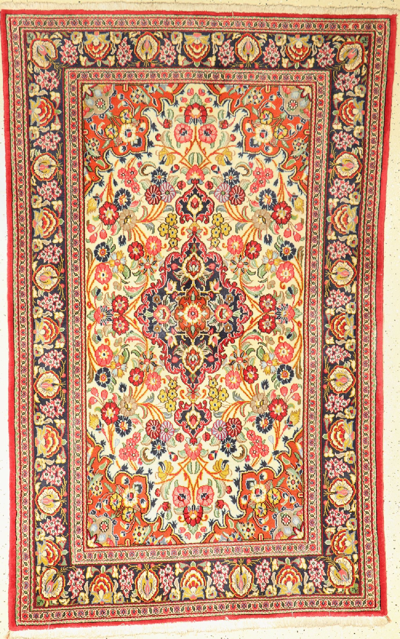 Ghom Kork, Persien, ca. 50 Jahre, Korkwolle, ca. 205 x 127 cm, EHZ: 2