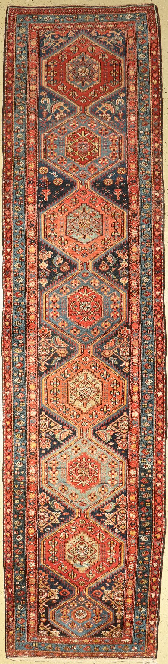 Antiker Hamadan, Persien, um 1910, Wolle auf Baumwolle, ca. 505 x 122 cm, EHZ: 2
