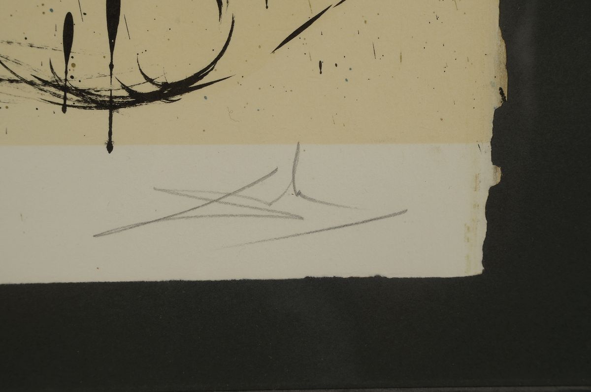 Detail a: Salvador Dali, 1904-1989 Figueres/Spanien, "Die Erschaffung Evas", 1970, Original -Farblithographie auf Velin, Verlag Matabosh, aus dem ...