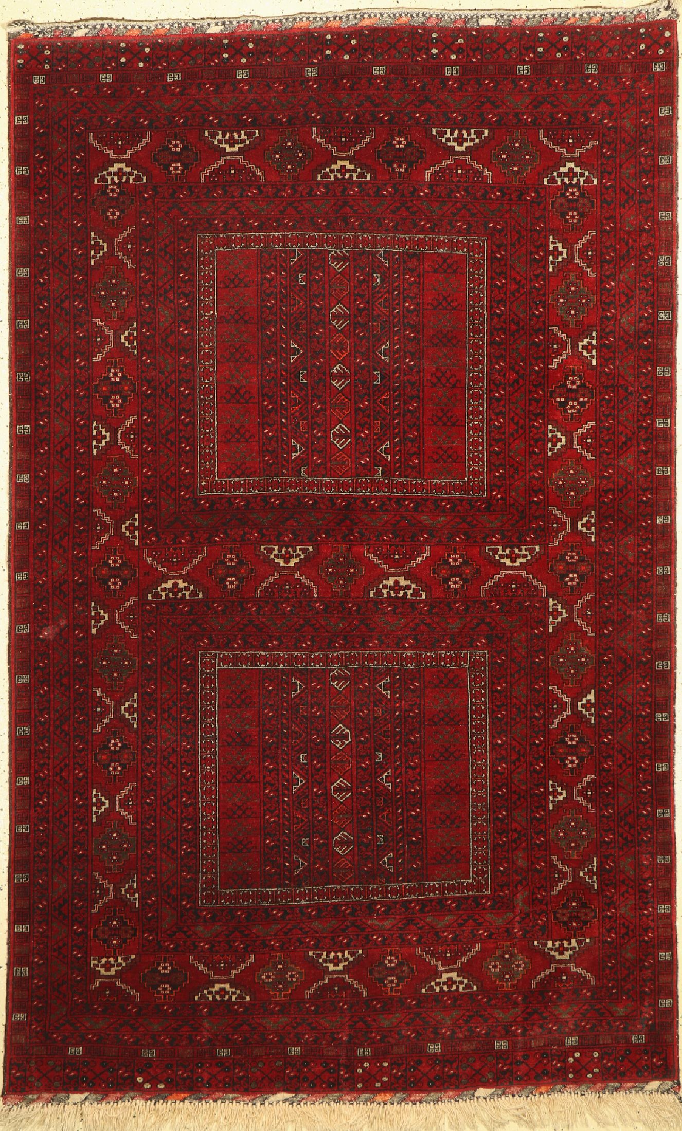 Keldar-Hatschlou Ersari, Afghanistan, um 1950, Wolle auf Wolle, ca. 253 x 142 cm, EHZ: 2