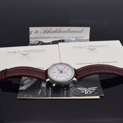 26454096g - DUBEY & SCHALDENBRAND seltener Pilot- Chronograph Modell Fly-Back
