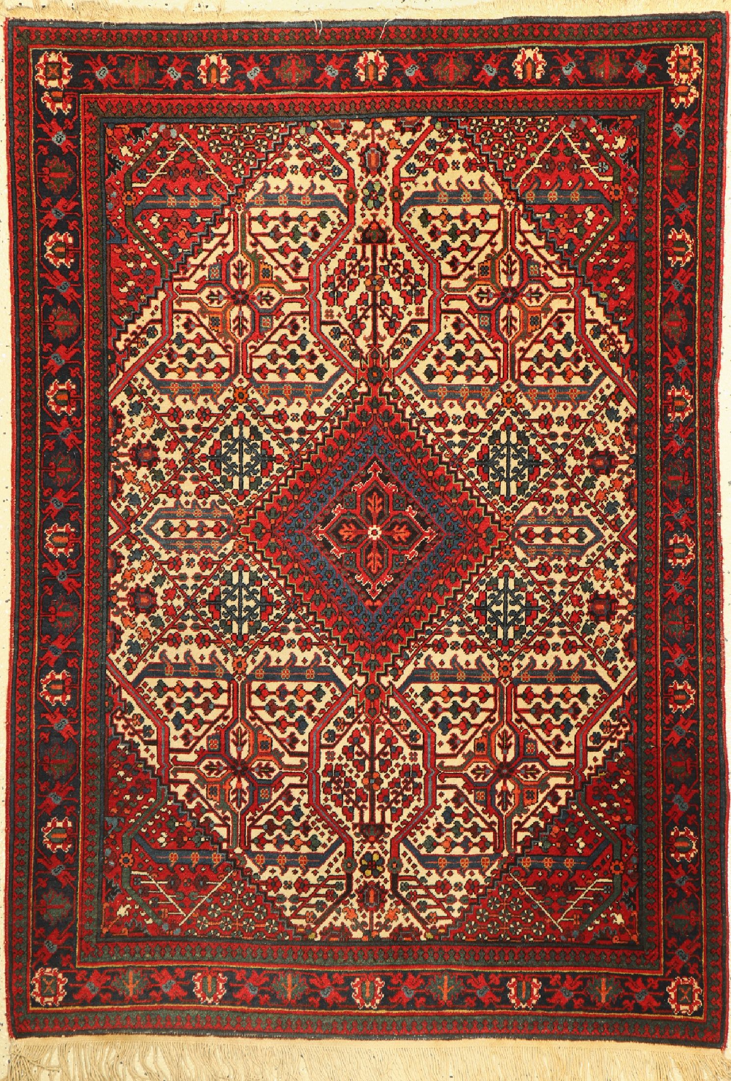 Djoschagan fein, Persien, um 1960, Wolle auf Baumwolle, ca. 150 x 108 cm, EHZ: 2