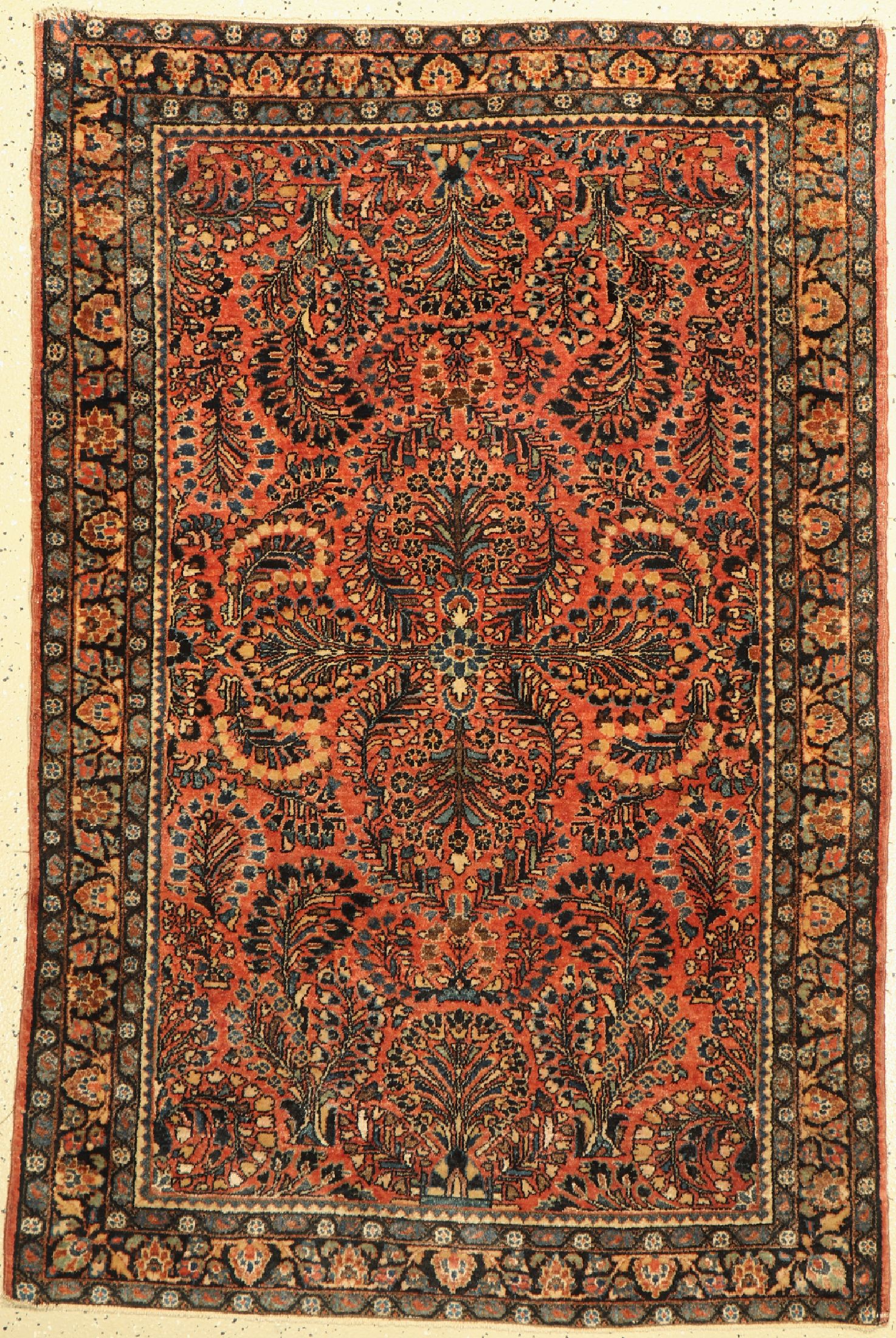 Us Re-Import Sarogh, Persien, um 1910, Korkwolle, ca. 150 x 100 cm, EHZ: 2(minimal verkürzt)