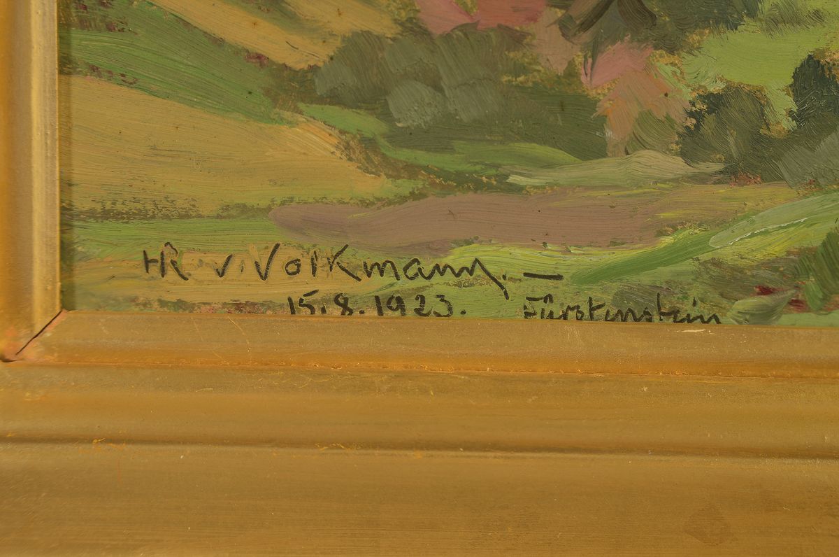 Detail a: Hans Richard von Volkmann, 1860-1927 Halle, Studium an der Akademie Düsseldorf und an der Akademie Karlsruhe als Meisterschüler Gustav ...