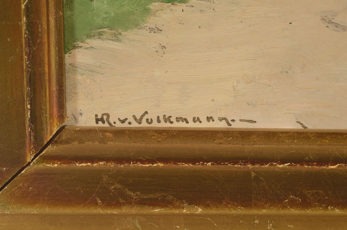 Detail a: Hans Richard von Volkmann, 1860-1927 Halle, Studium an der Akademie Düsseldorf und an der Akademie Karlsruhe als Meisterschüler Gustav ...