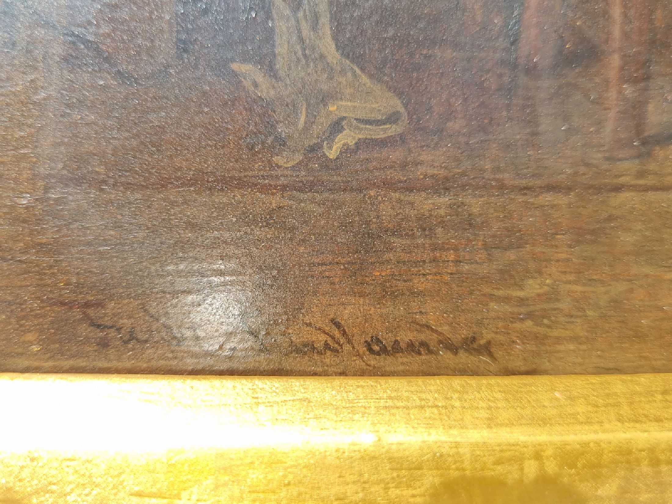 Detail a: Friedrich Friedländer Ritter von Malheim 1825-1901 Wien, Männer in der Gaststube, Öl/Holz, feine lasierende Malerei, detailreiche Erzählung, ...