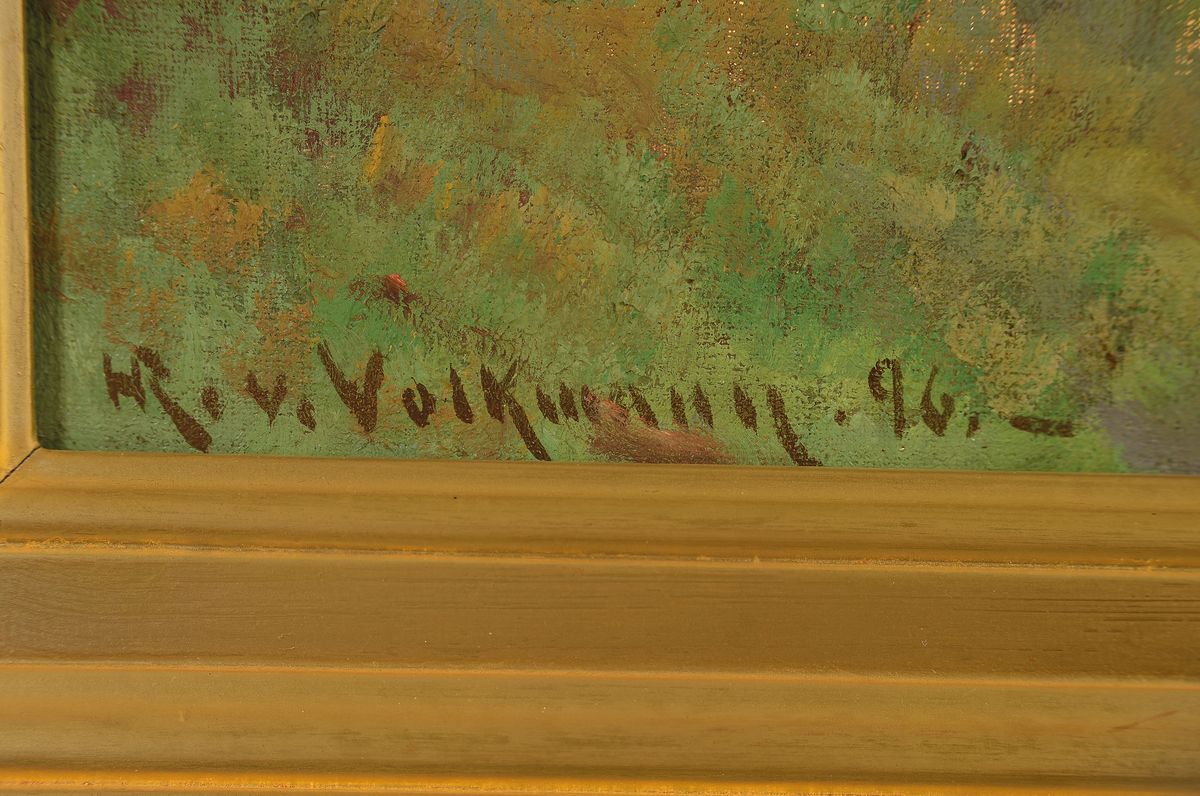 Detail a: Hans Richard von Volkmann, 1860-1927 Halle, Studium an der Akademie Düsseldorf und an der Akademie Karlsruhe als Meisterschüler Gustav ...