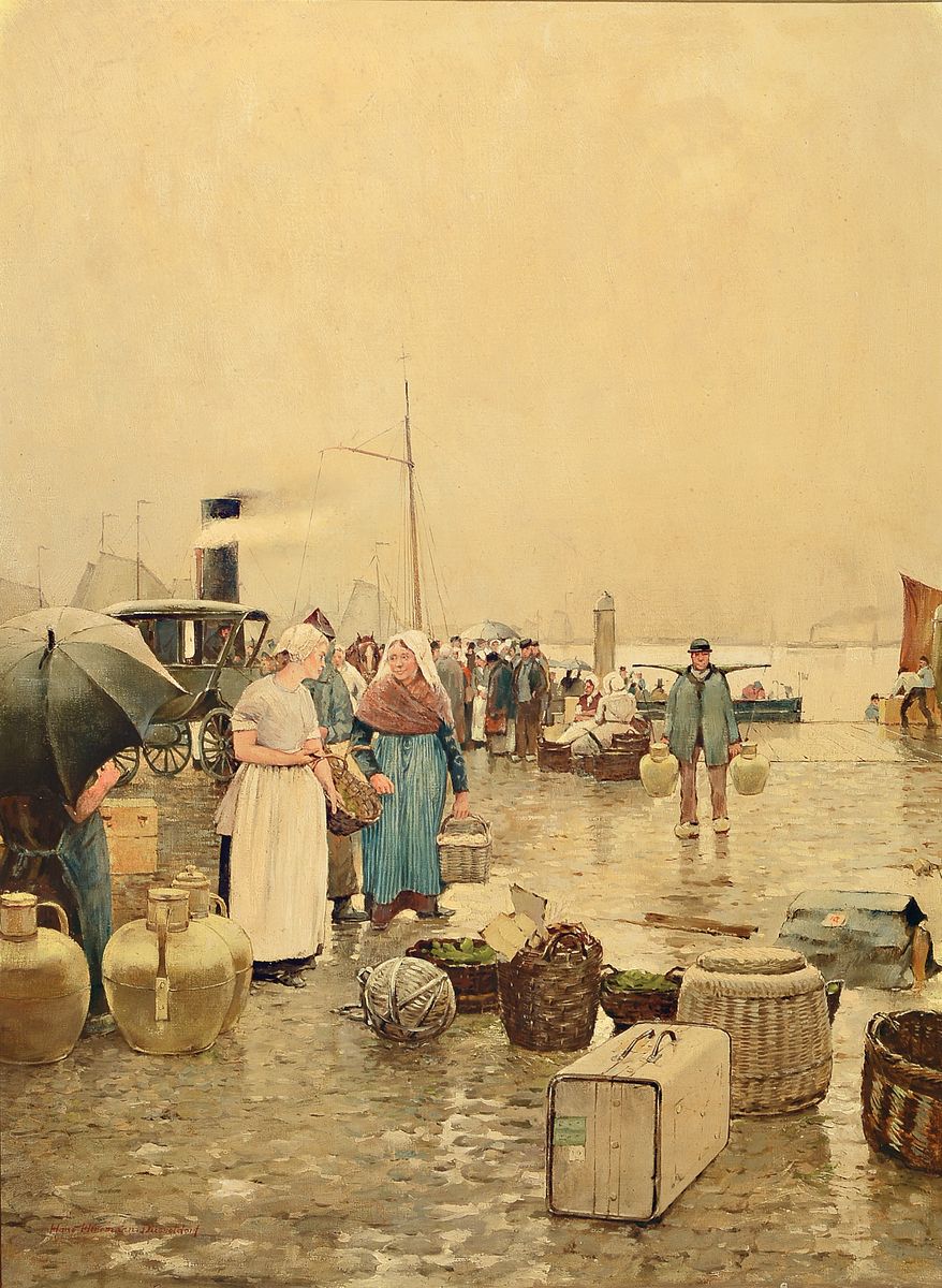 Hans Herrmann, 1858-1942 Berlin, Studium an der Akademie Berlin und bei Dücker in Düsseldorf, war tätig in Berlin und Düsseldorf, hier:. ...