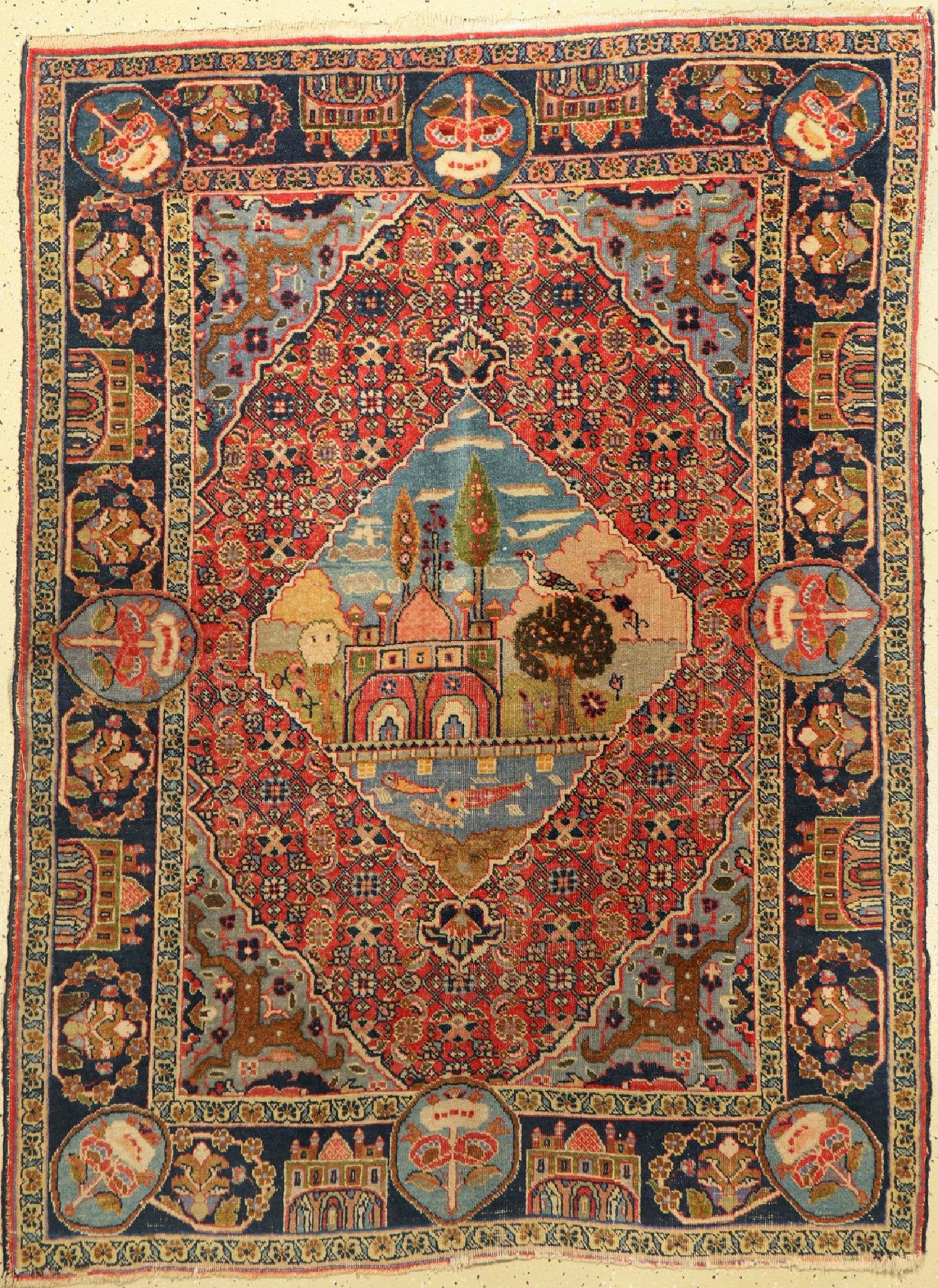 Khorasan alt, Persien, um 1940, Wolle auf Baumwolle, ca. 180 x 133 cm, EHZ: 4