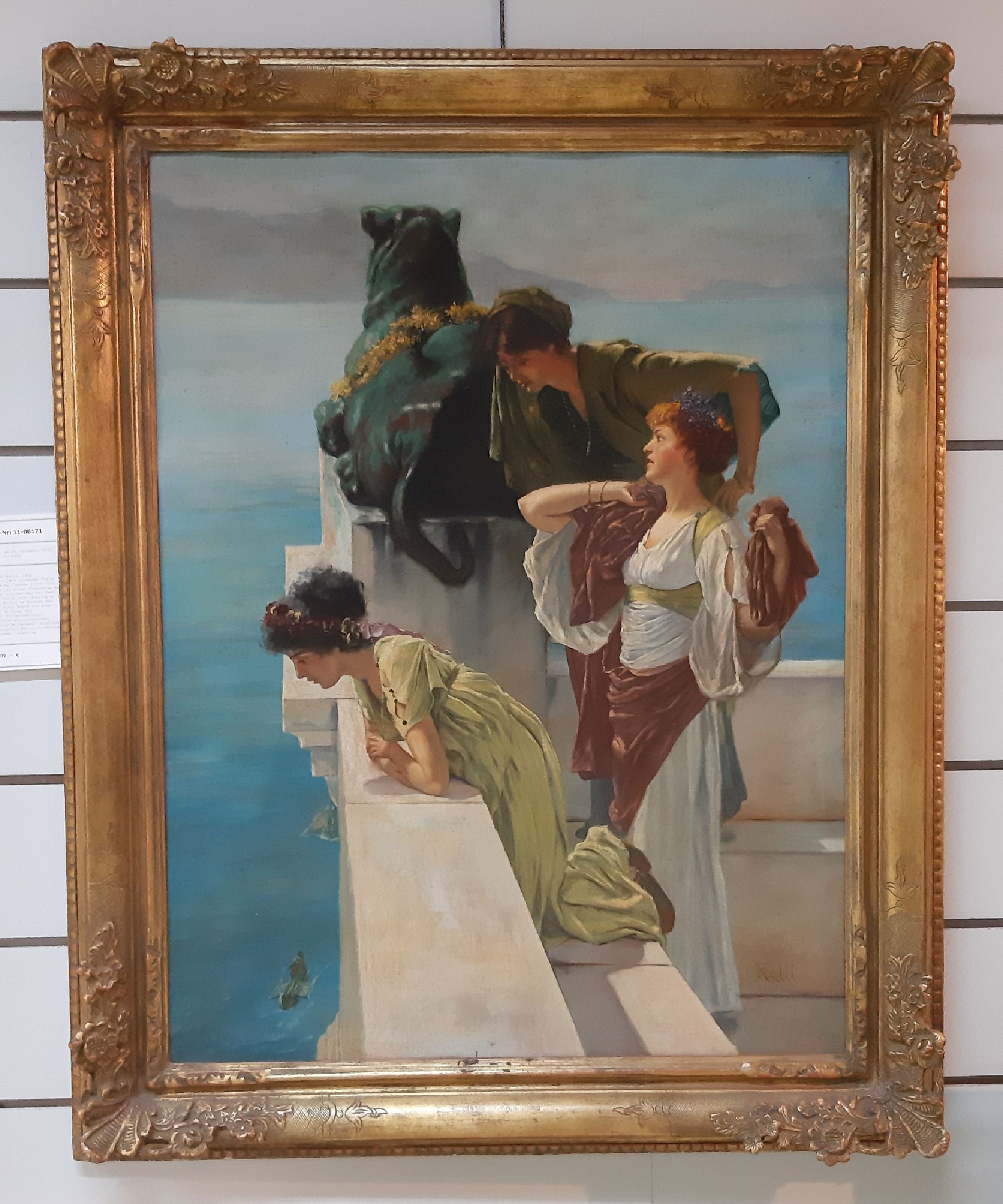Detail b: Theodore Jacques Ralli, 1852 Konstantinopel - 1909 Lausanne, Kopie nach Lawrence Alma -Tadema (1836-1912), Ralli studierte mit einem Stipendium des ...