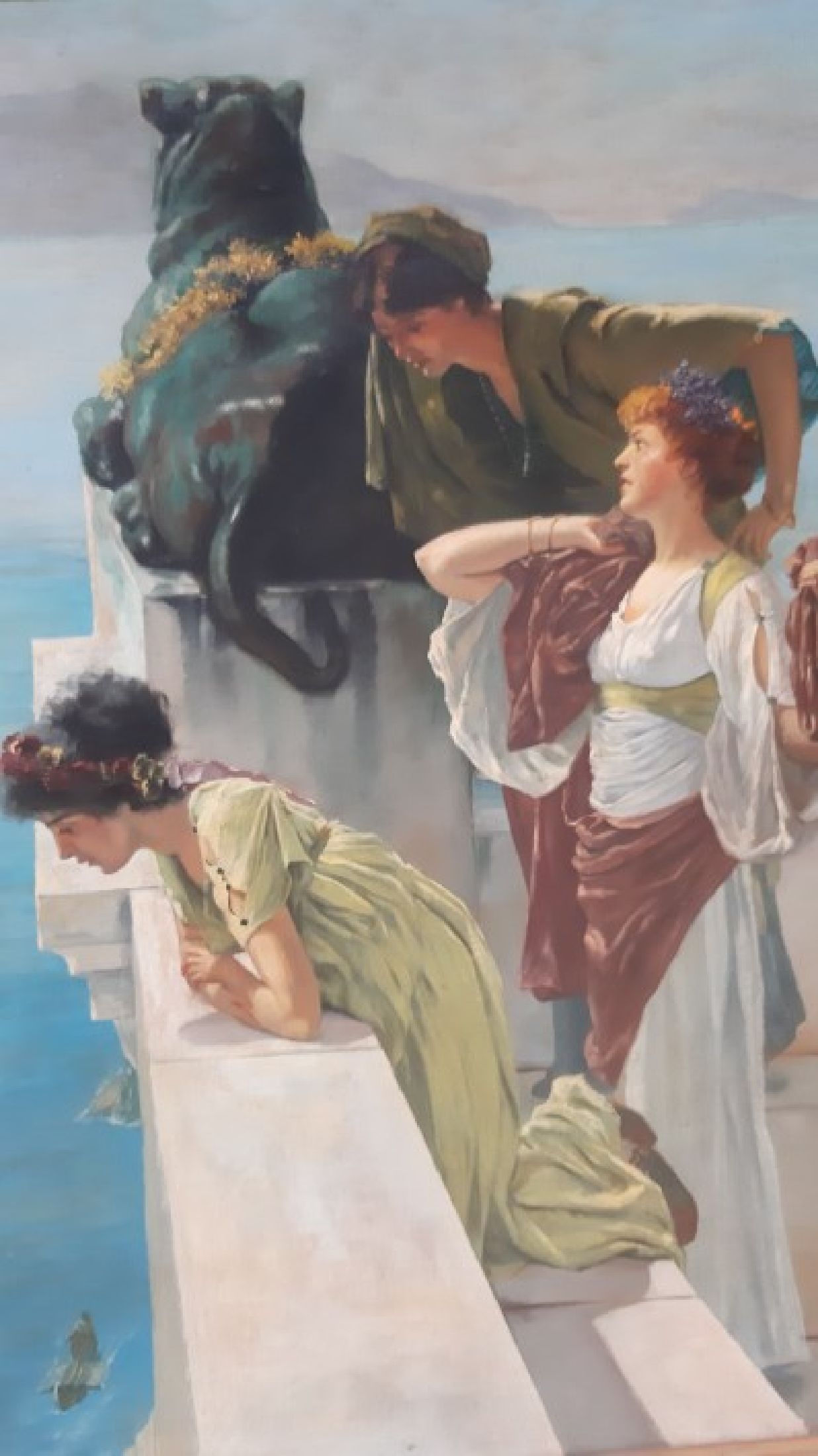 Detail h: Theodore Jacques Ralli, 1852 Konstantinopel - 1909 Lausanne, Kopie nach Lawrence Alma -Tadema (1836-1912), Ralli studierte mit einem Stipendium des ...
