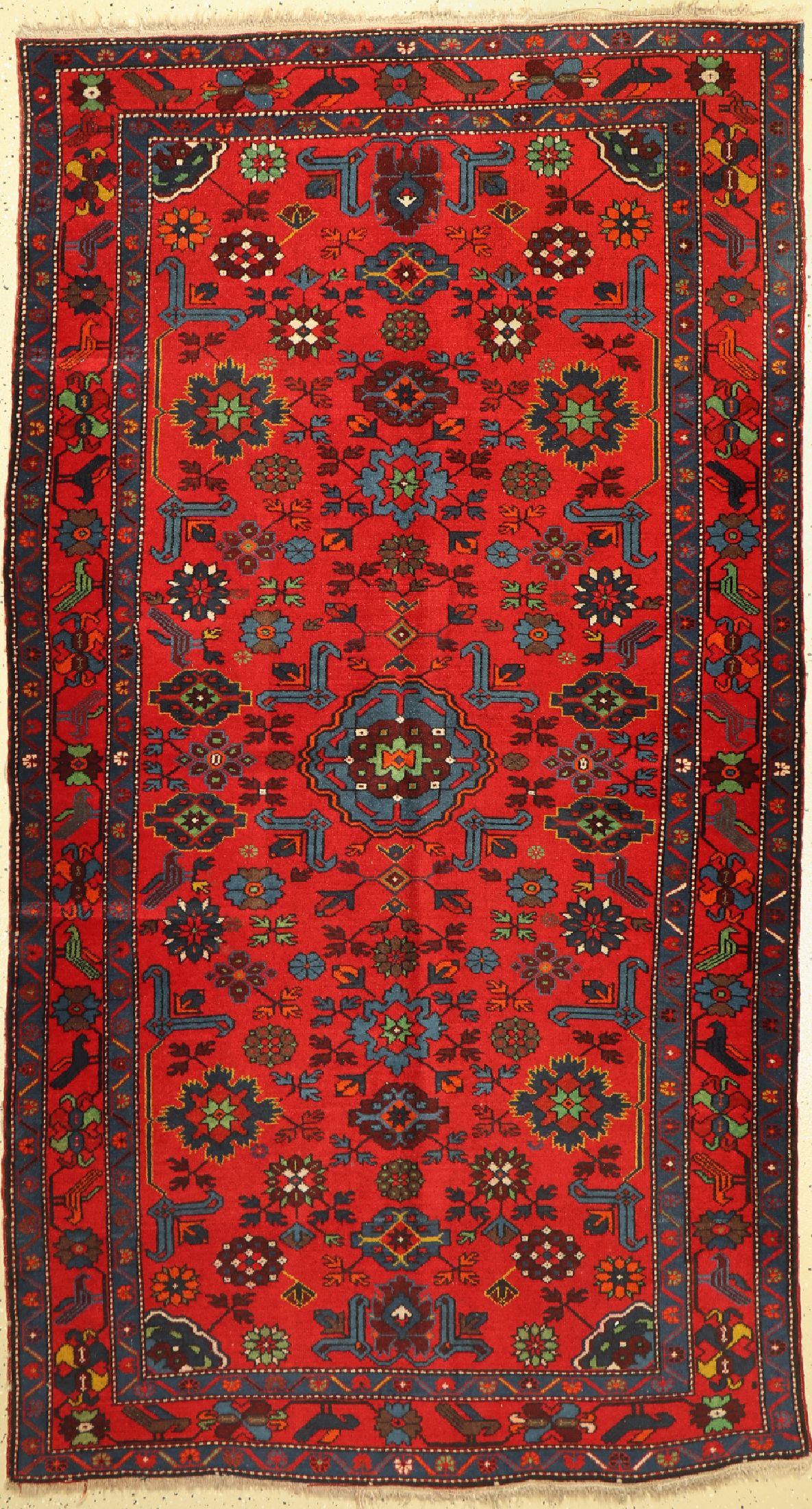 Karabagh alt, Kaukasus, um 1960, Wolle auf Wolle, ca. 234 x 125 cm, EHZ: 2-3