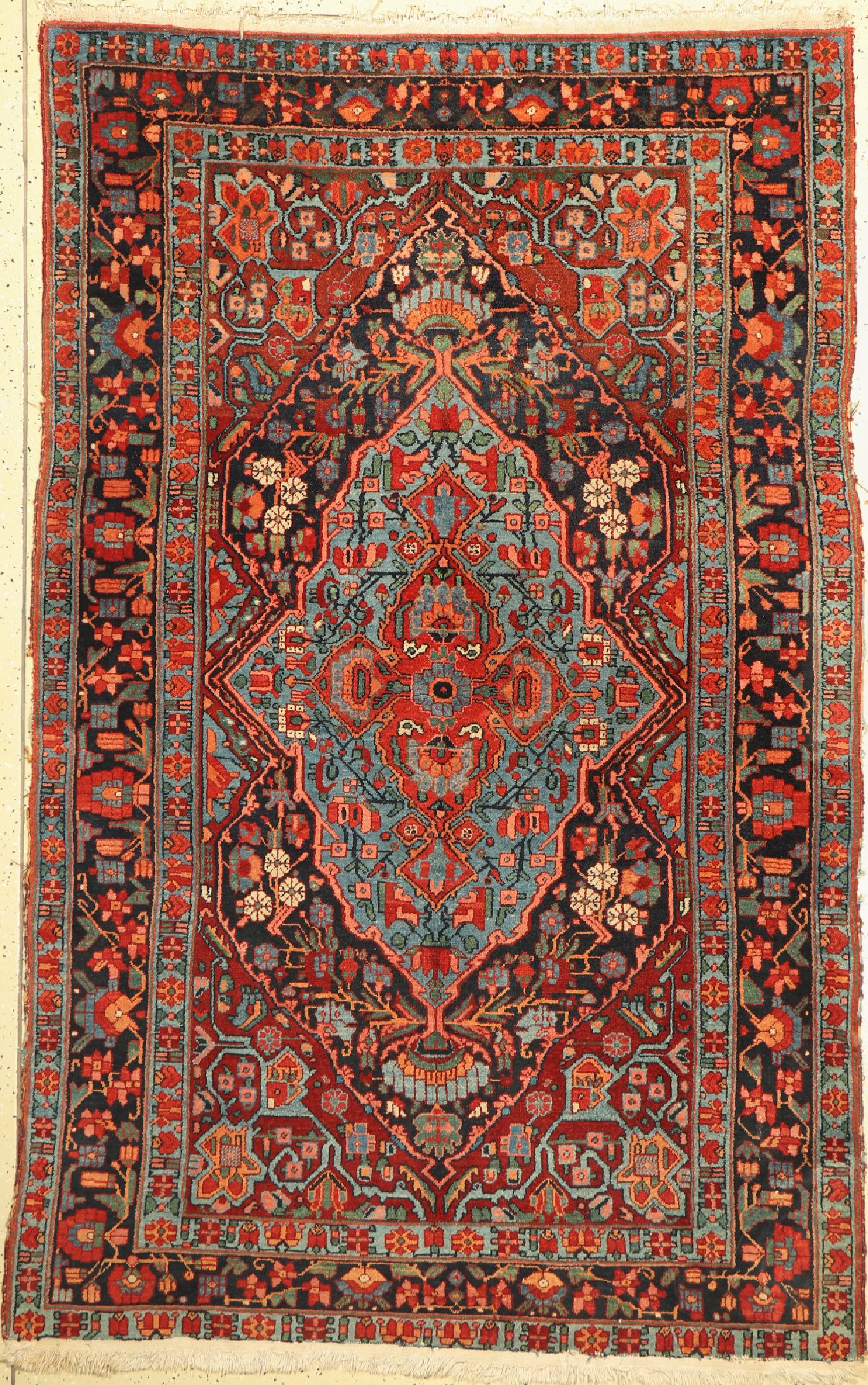 Shahsawan alt, Persien, um 1920/1930, Wolleauf Baumwolle, ca. 212 x 137 cm, EHZ: 3