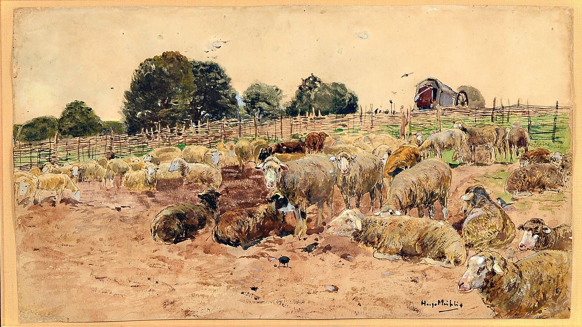 Hugo Mühlig, 1854 Dresden-1929 Düsseldorf, Schüler seines Vaters und der Akademie Düsseldorf, später in der Willingshäuser Künstlerkolonie ...
